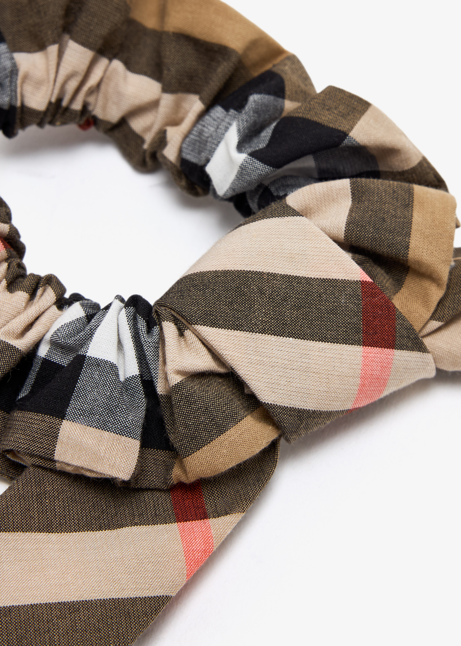Burberry Check scrunchie for Girl - Printed in USA | Level Shoes