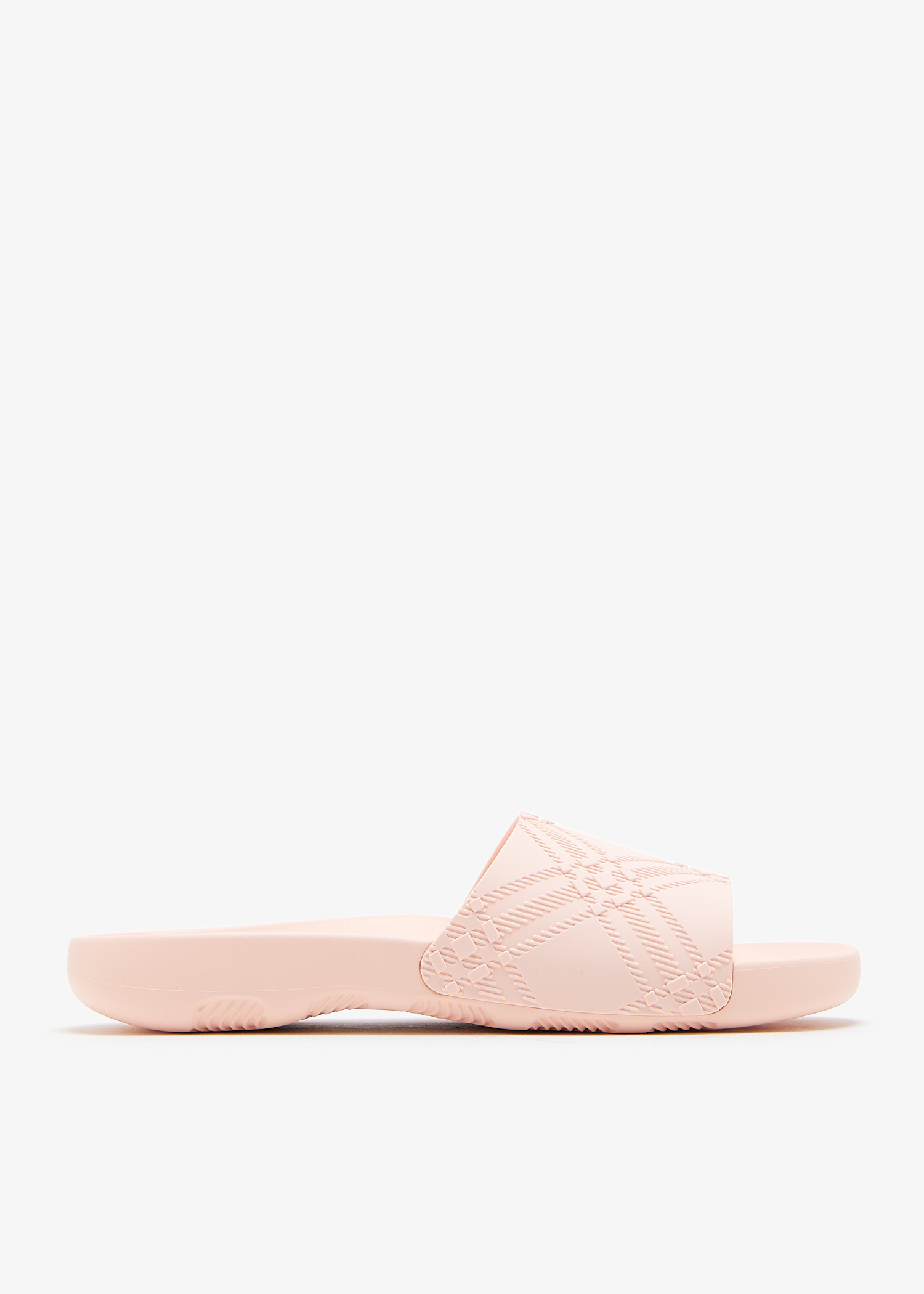 サンダル・ミュール Burberry Dive Sandals - Burberry - Synthetic - Pink Dive Check Sandals - Burberry - Synthetic - Pink