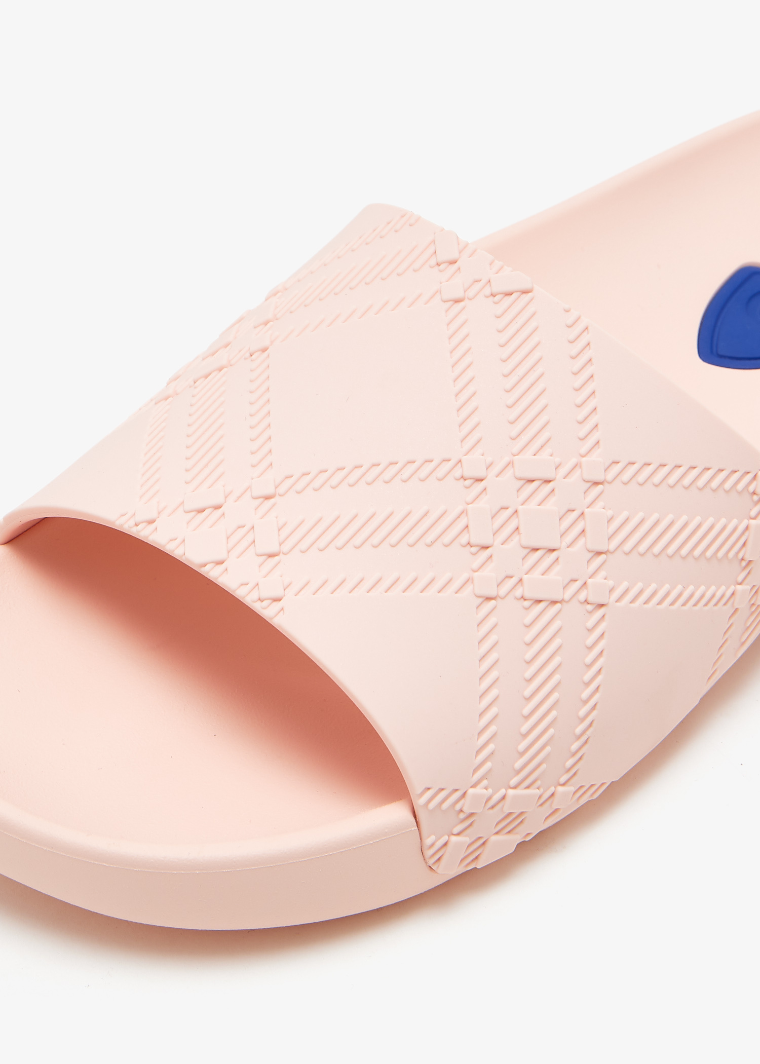 【Burberry】Dive Sandals - Burberry - Synthetic - Pink Burberry Pink Check Slides Burberry