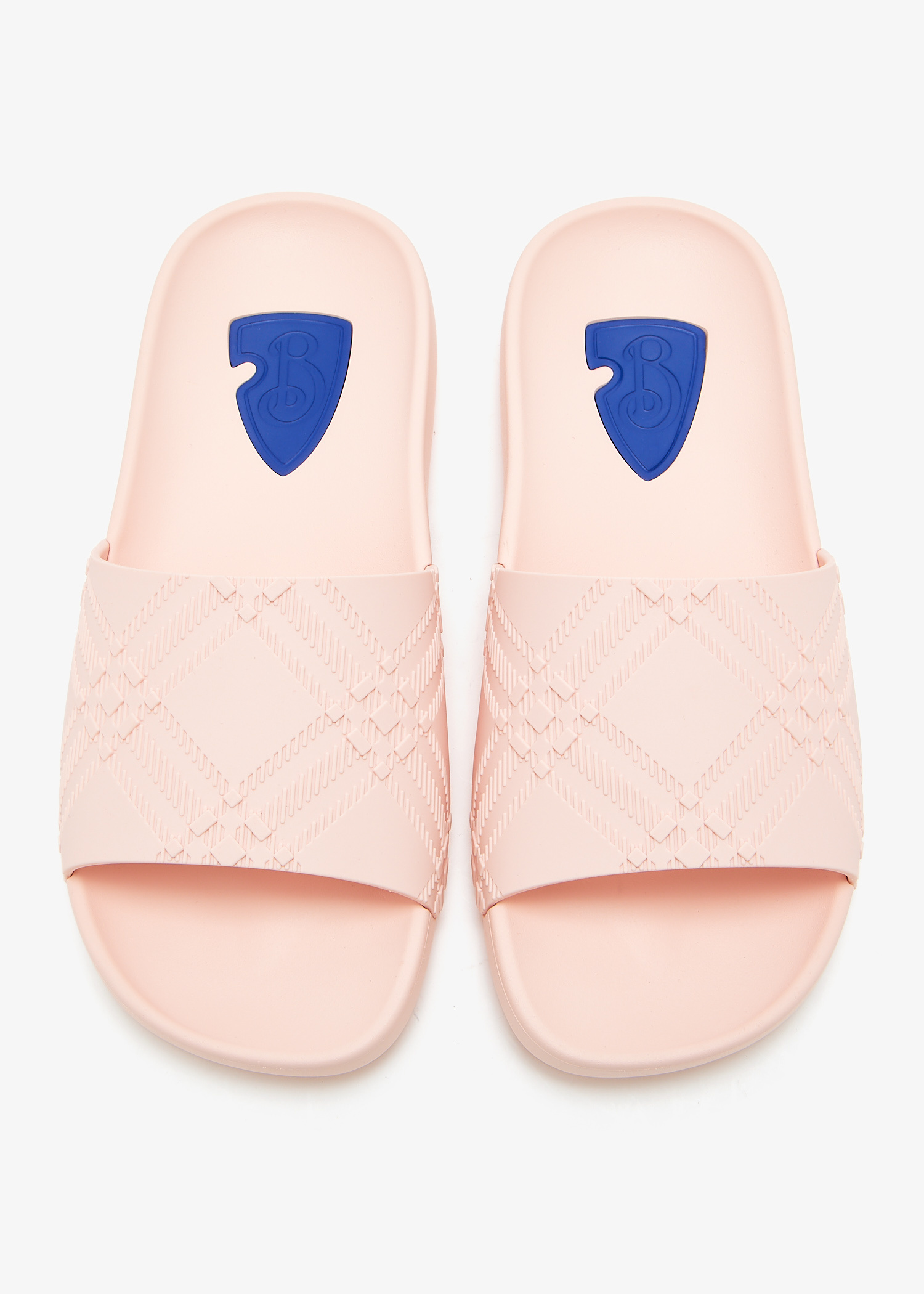 サンダル・ミュール Burberry Dive Sandals - Burberry - Synthetic - Pink Dive Check Sandals - Burberry - Synthetic - Pink