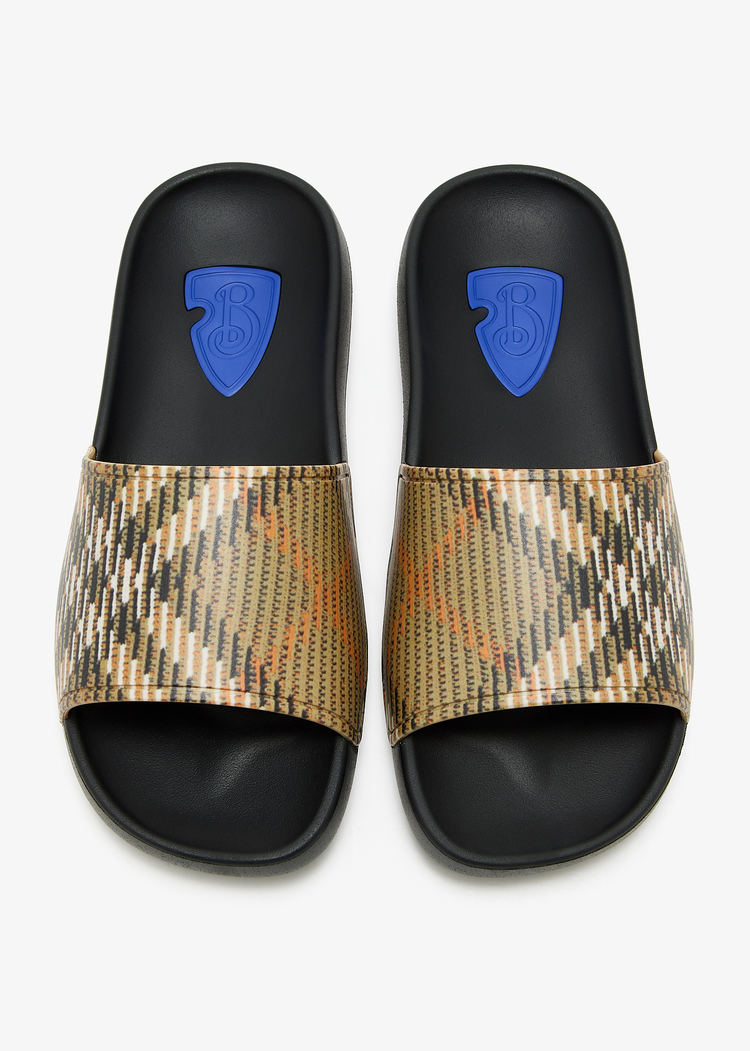 サンダル・ミュール BURBERRY Women Sandals 8102139 B9368 Beige Burberry Dive slides for Women - Printed in UAE | Level Shoes