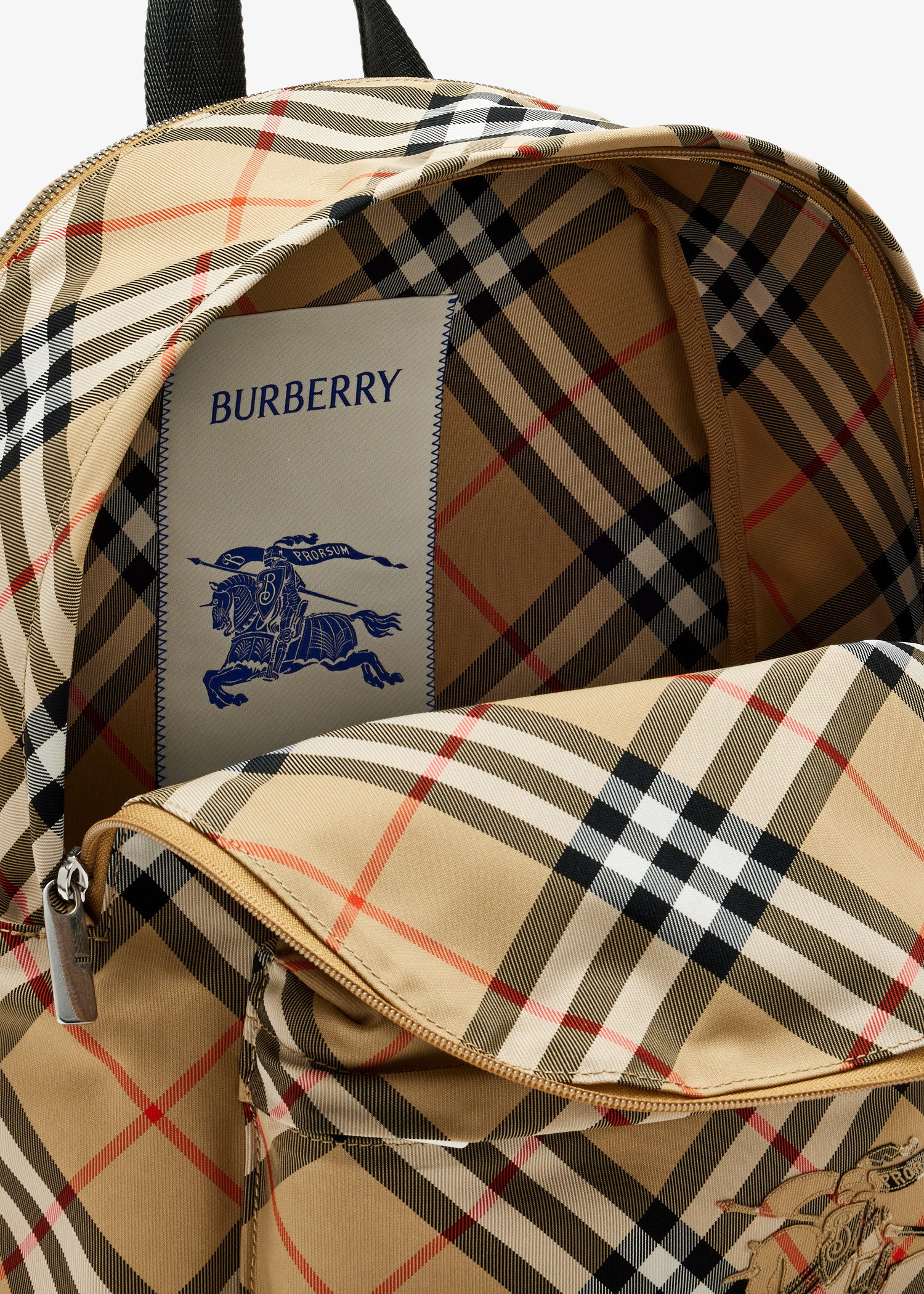 Burberry Small Check backpack for Men - Printed in UAE | Level Shoes