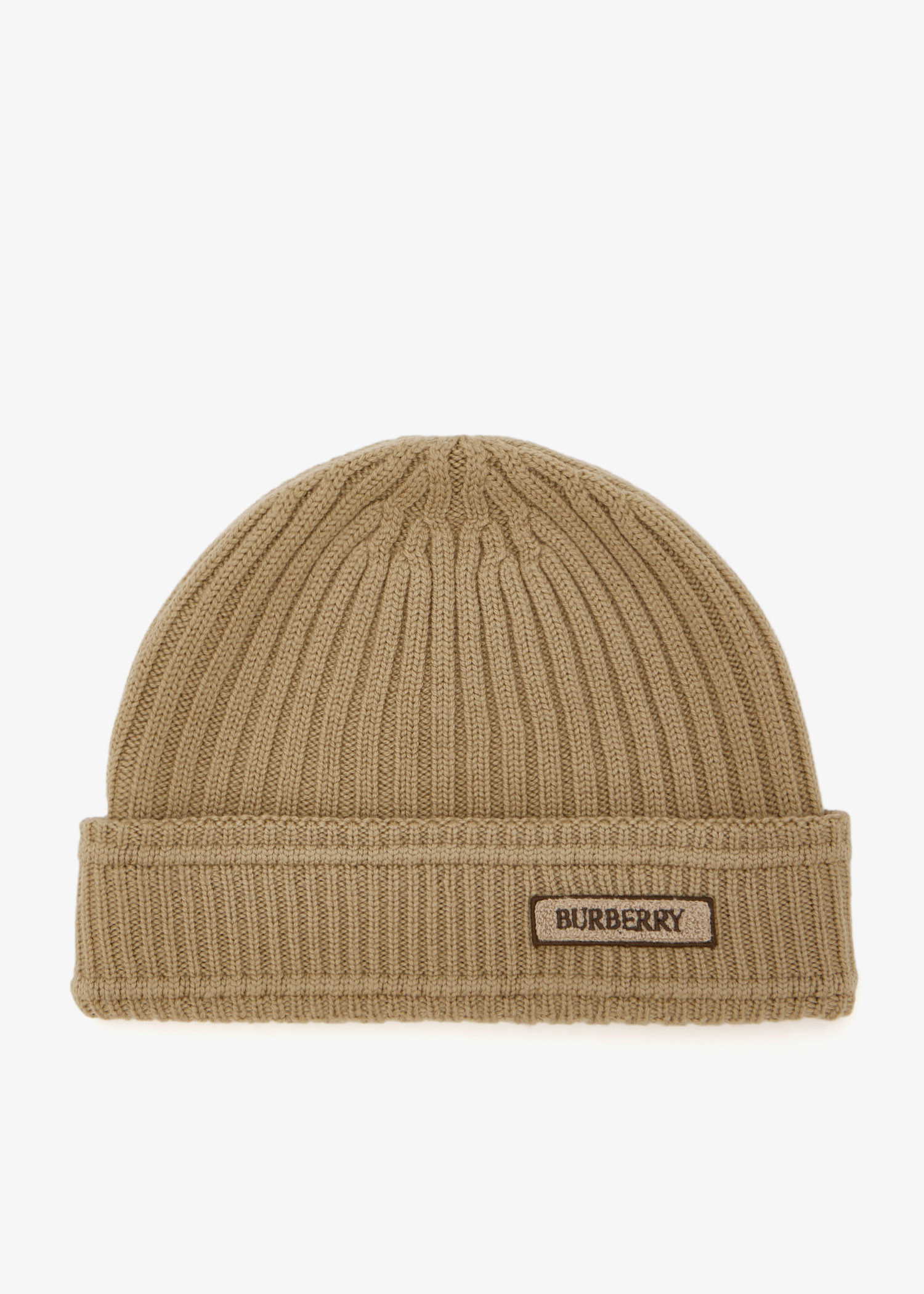 Burberry Logo wool beanie for Men - Beige in USA | Level Shoes