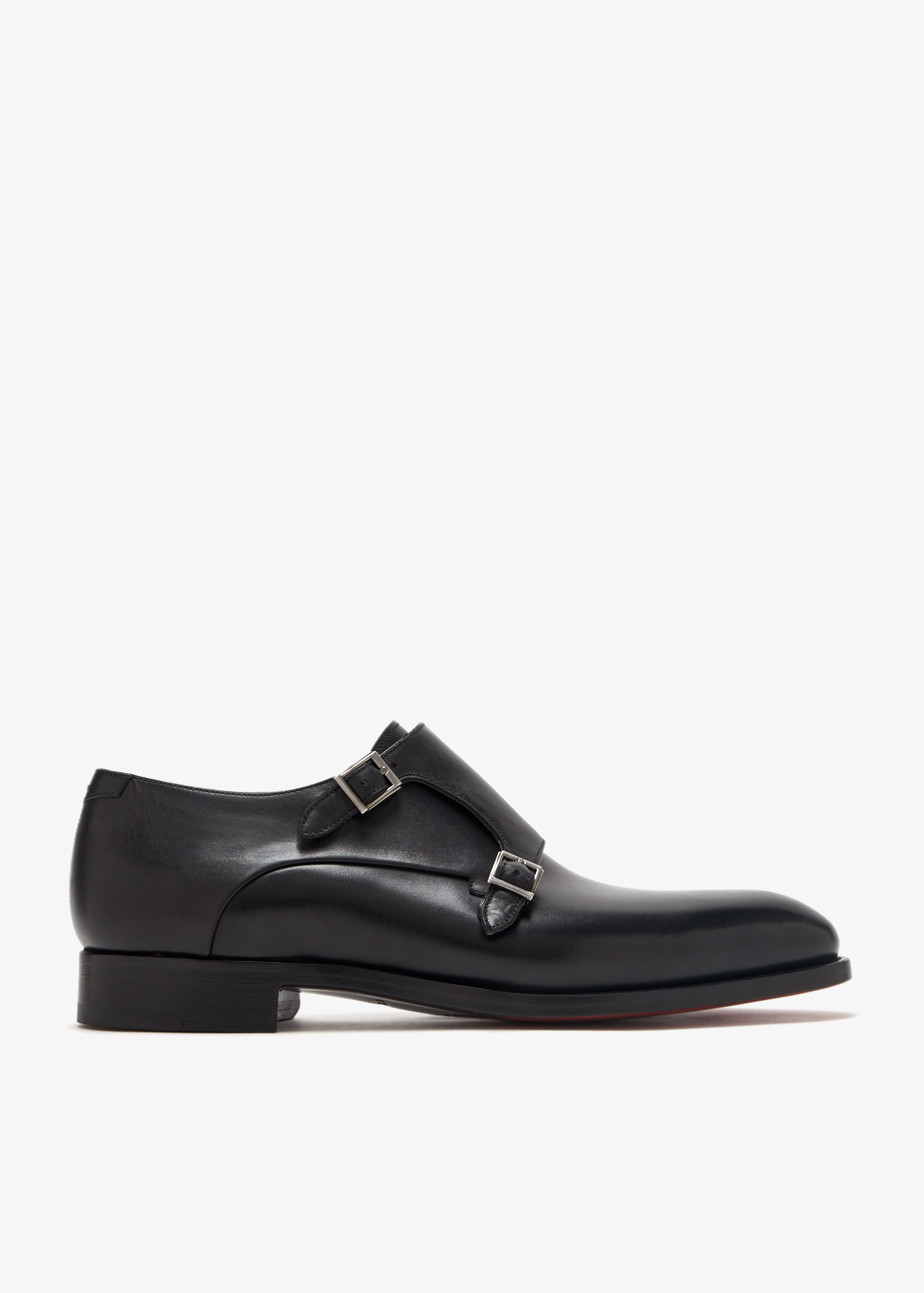 Magnanni‎ Monk Strap 13274 $350 Black Men Dress Shoes Sz 8 M Jones Men main image 4