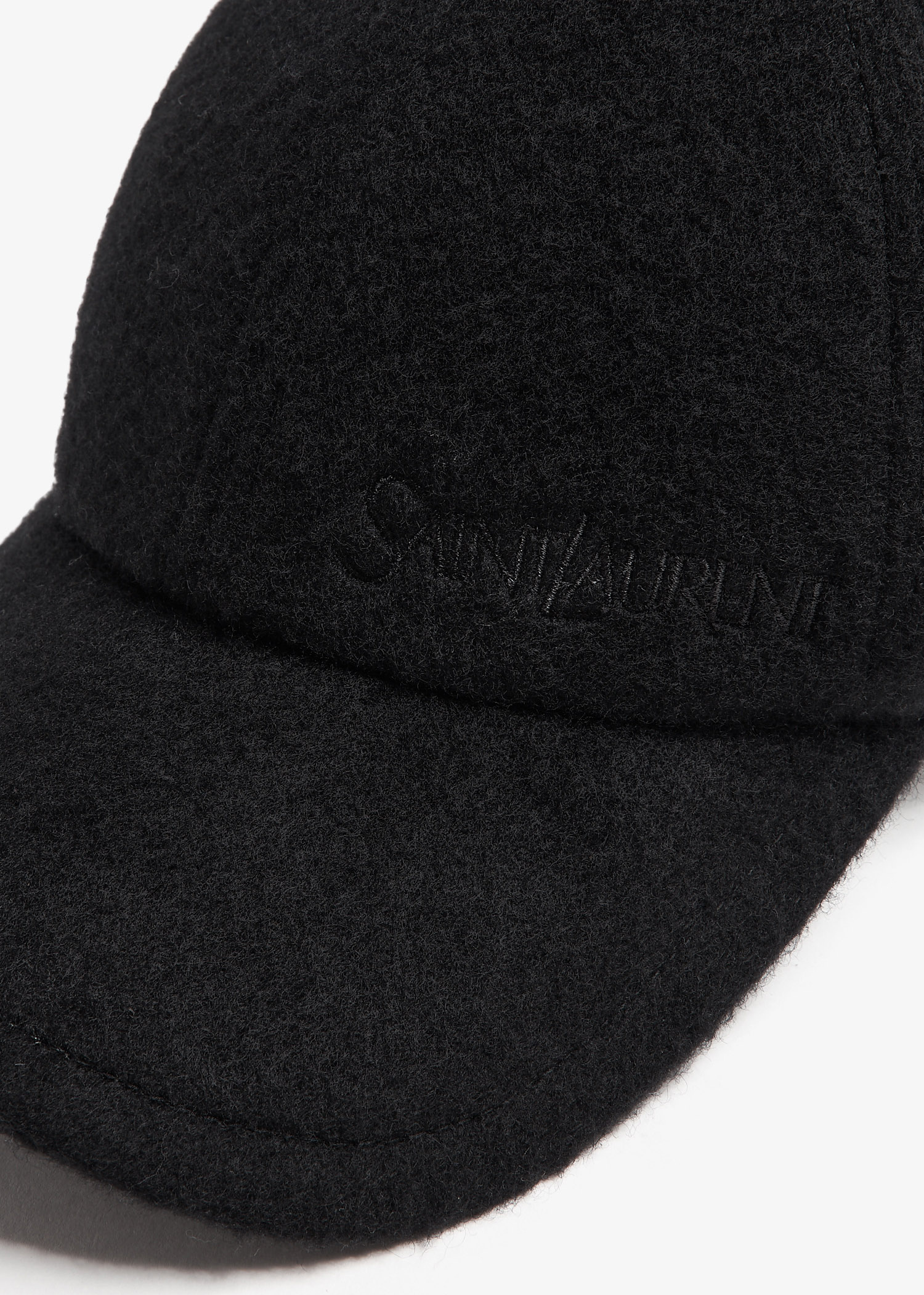Saint Laurent Vintage Cashmere Cap SAINT LAURENT CAP IN CASHMERE in Beige | Saint Laurent | YSL  main image 2