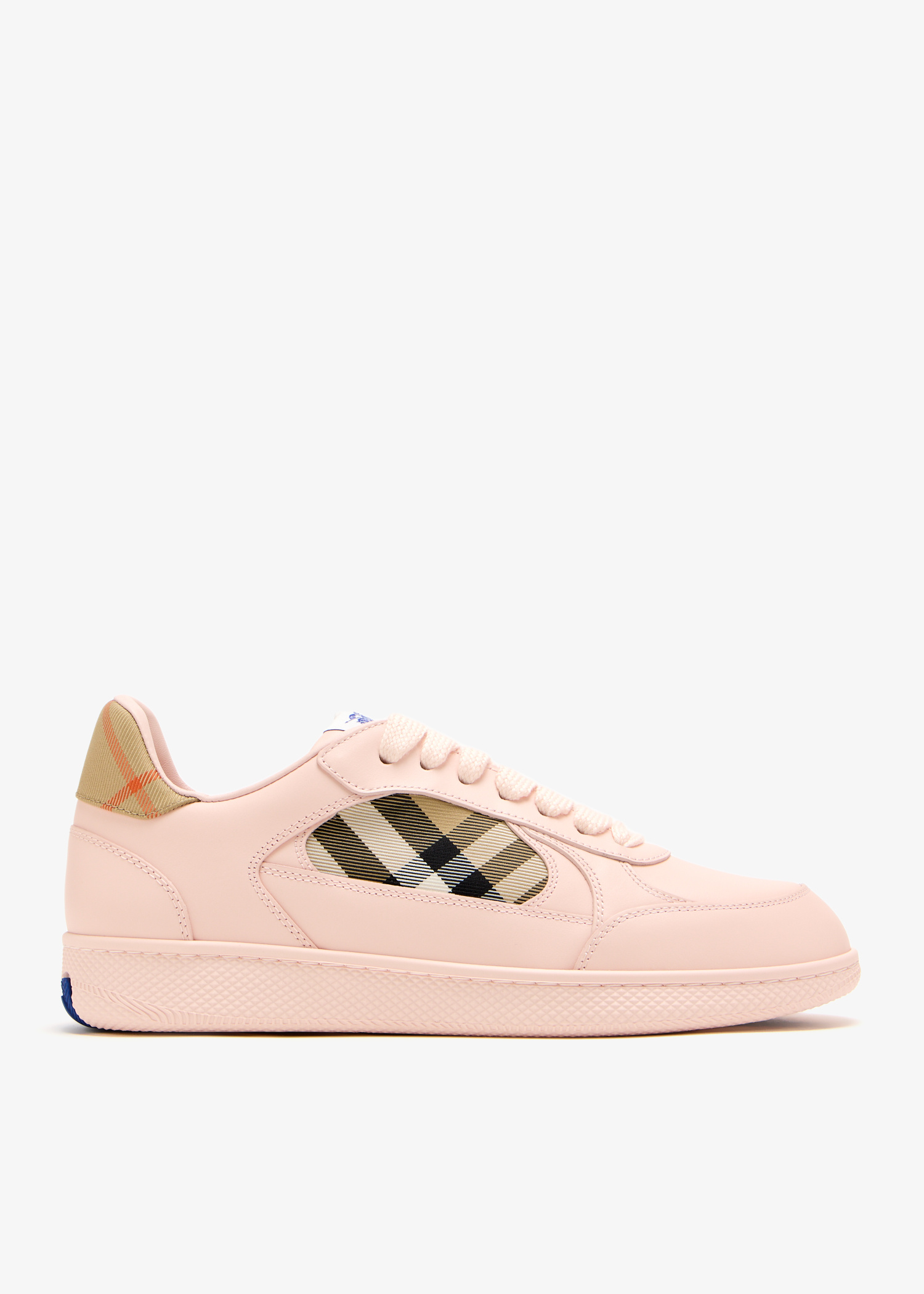 Burberry Check Terrace leather sneakers for Women - Pink in Burberry Check Terrace leather sneakers for Women - Pink in