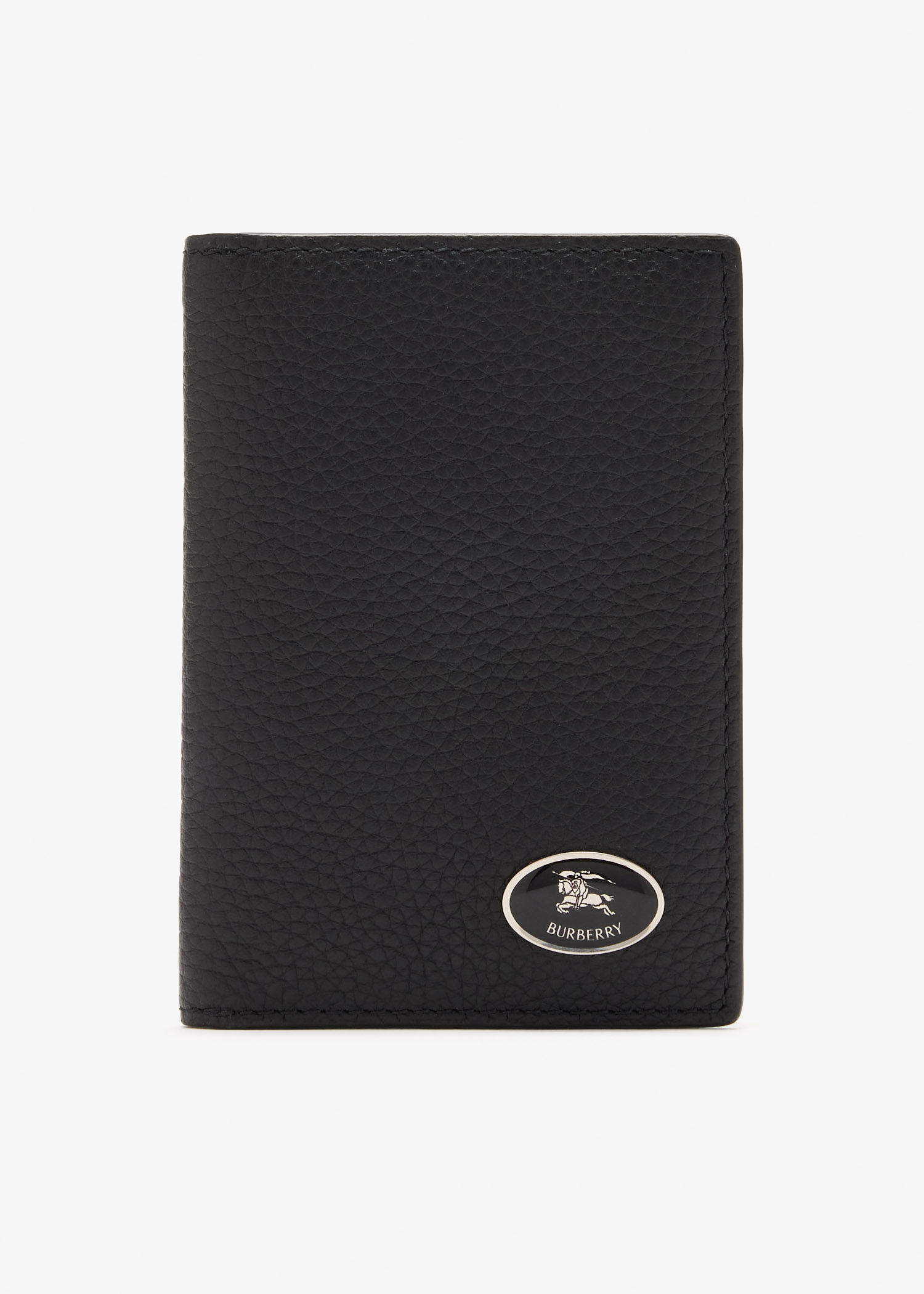 Burberry Embossed Check folding card case for Men - Black in USA