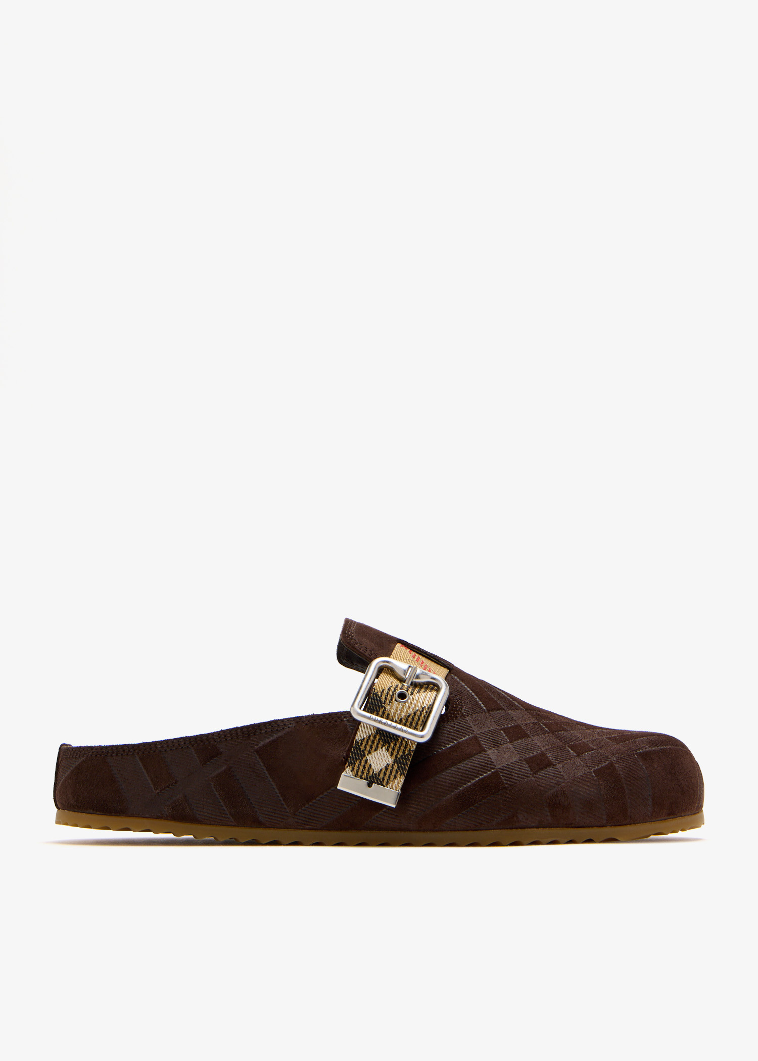 【関税＆送料込み】Burberry Lf Urchin Burberry Urchin clogs for Women - Brown in UAE | Level Shoes