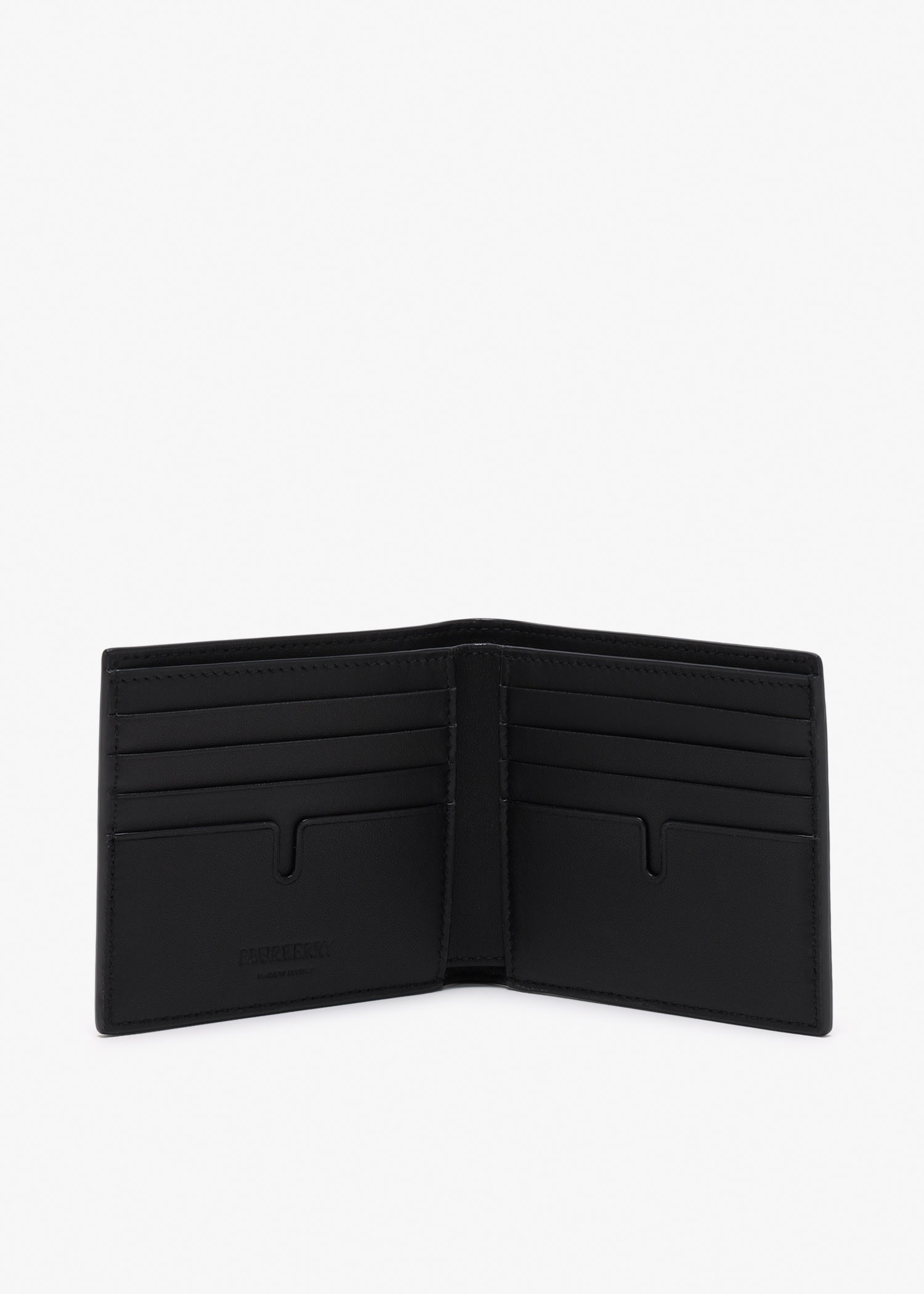 Burberry Equestrian Knight bifold wallet for Men - Black in USA