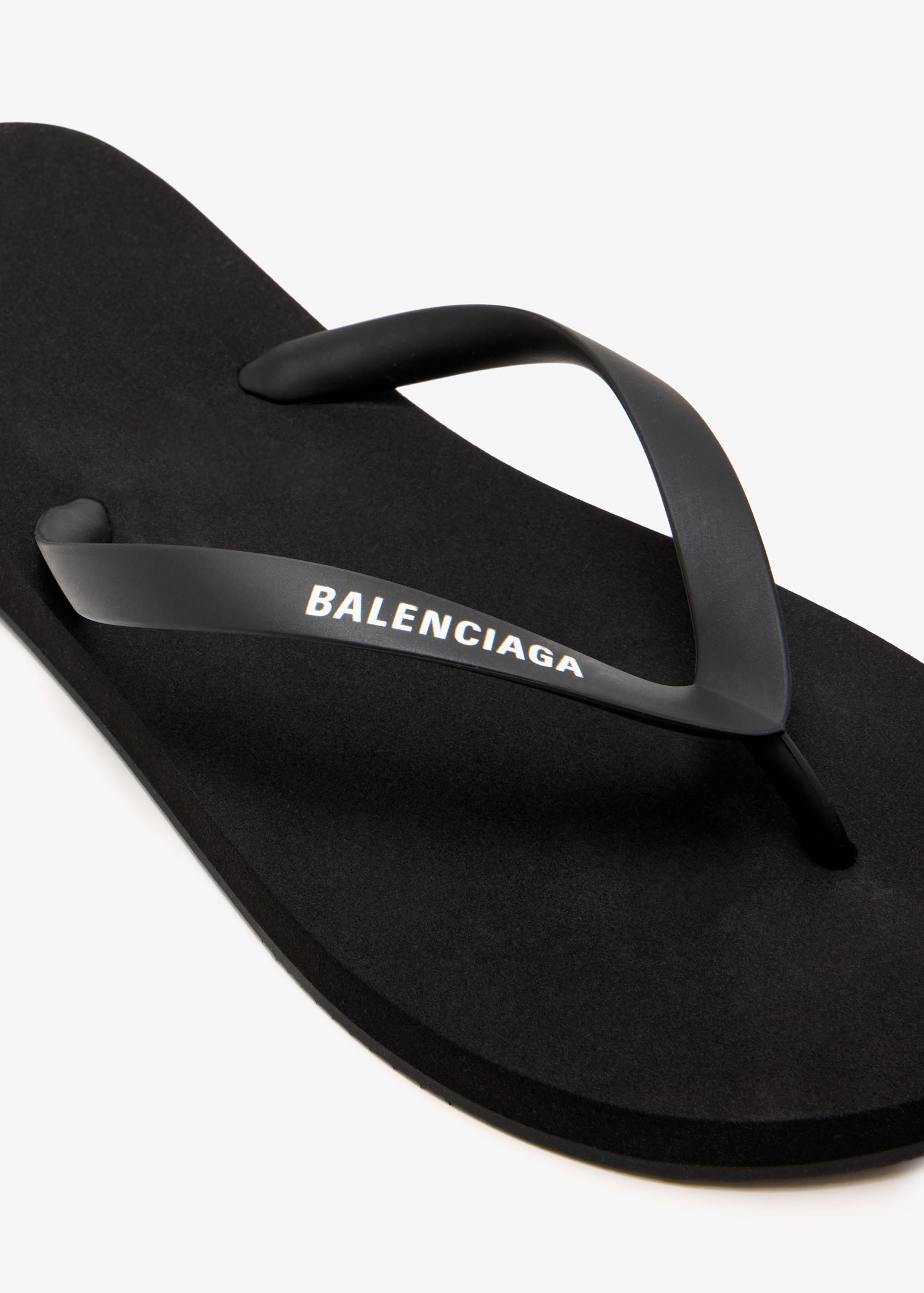 Balenciaga Logo thong sandals for Women - Black in UAE