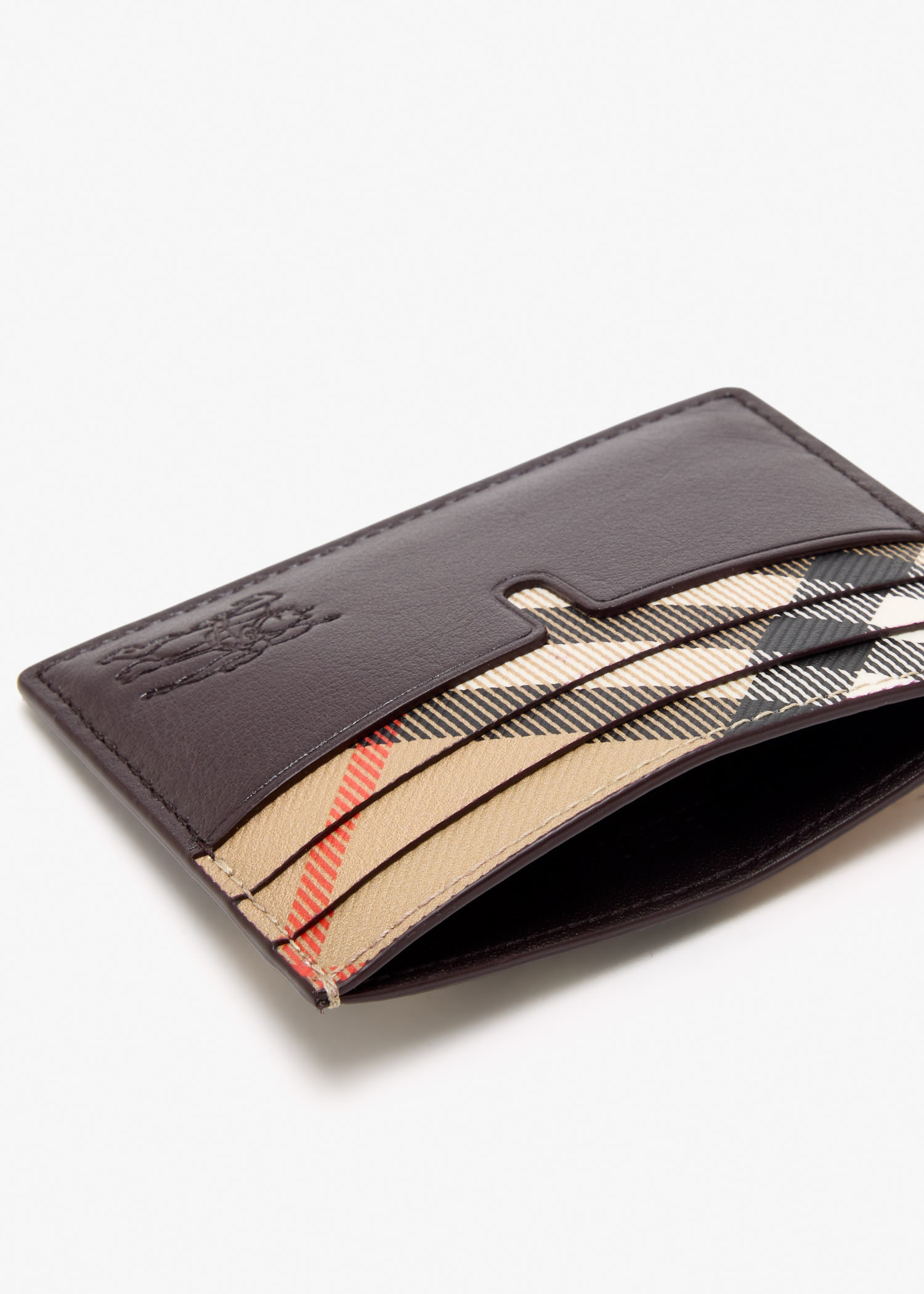 Burberry Tall Pop check card case for Men - Brown in USA | Level Shoes