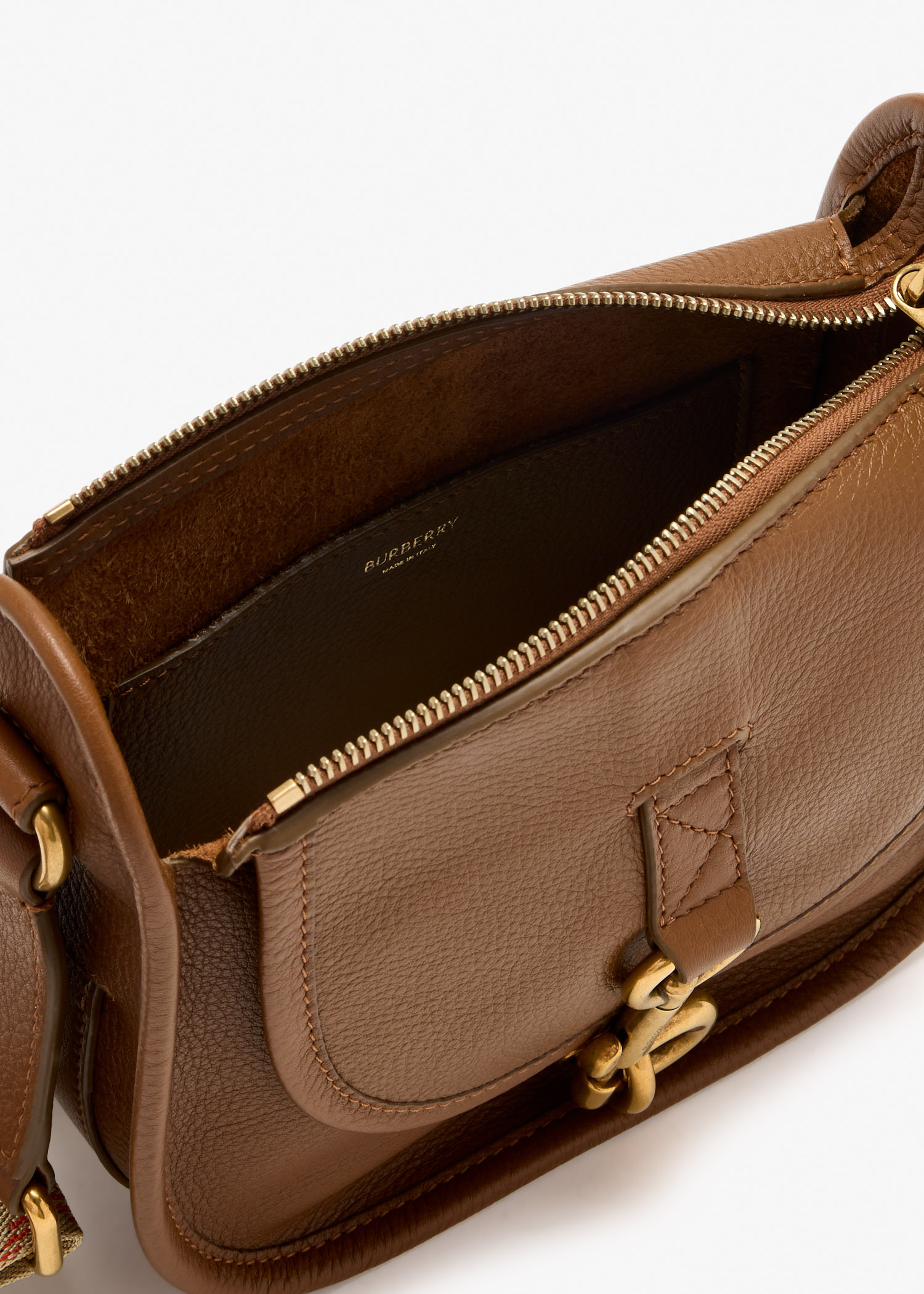 Burberry Mini B Clip Messenger bag for Women - Brown in KSA