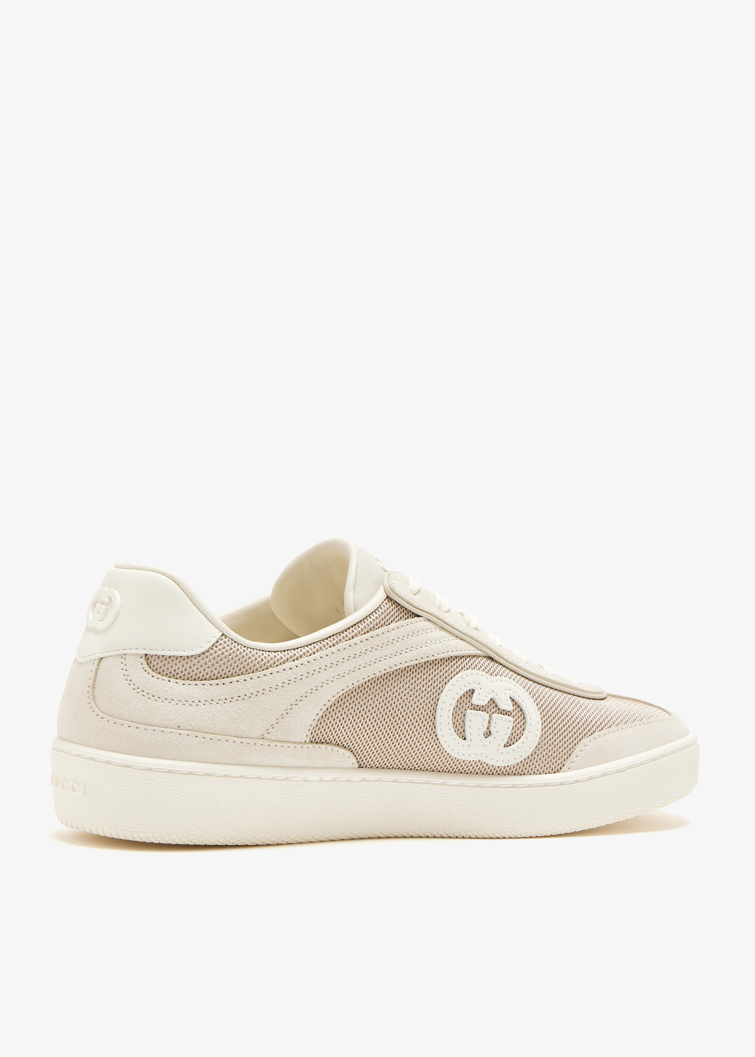 スニーカー GUCCI WOMENS SNEAKER WITH INTERLOCKING G Gucci Interlocking G Sneakers | Neutrals | FARFETCH