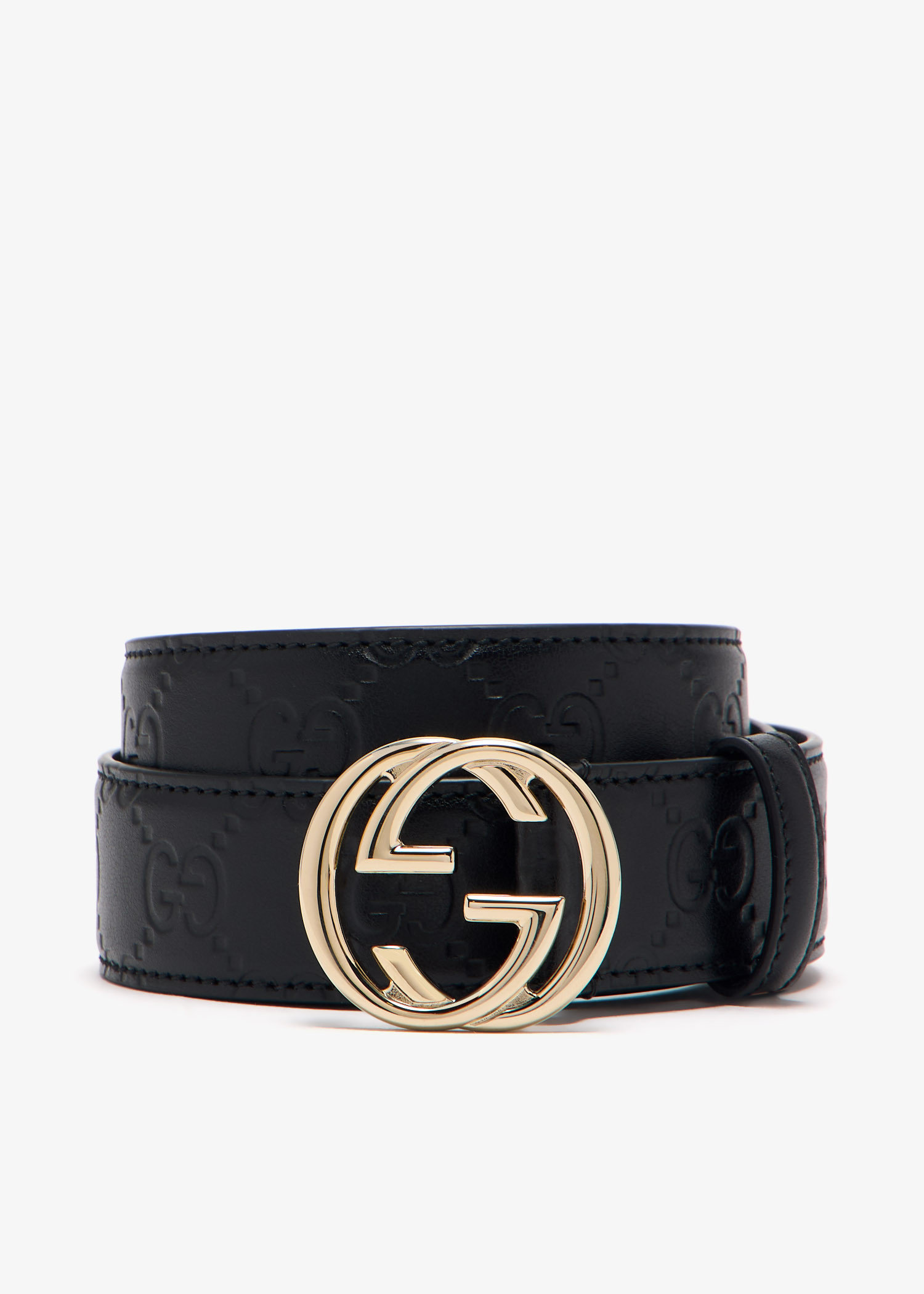 Gucci Interlocking G belt for Women - Black in UAE | Level Shoes