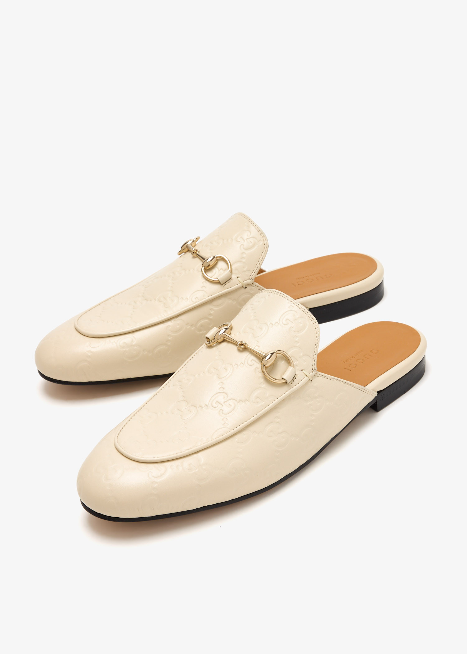 Gucci Princetown slippers for Women - Cream in UAE | Level Shoes