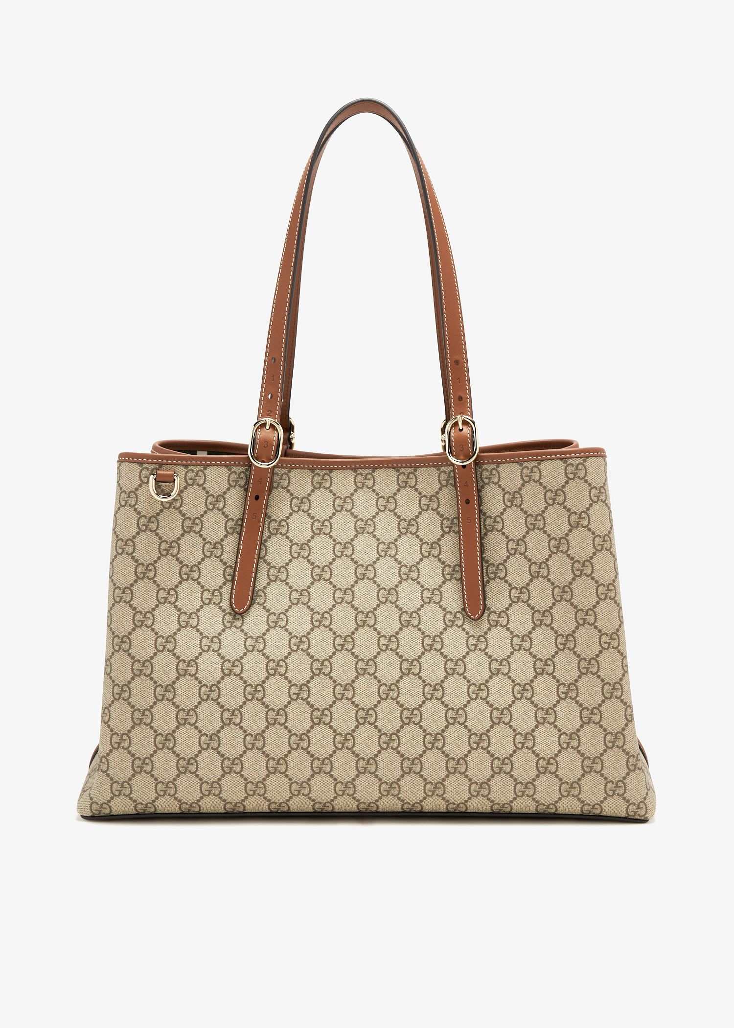 トートバッグ GUCCI MEDIUM GG EMBLEM SHOPPING BAG Gucci GG Emblem medium tote bag for Women - Printed in UAE