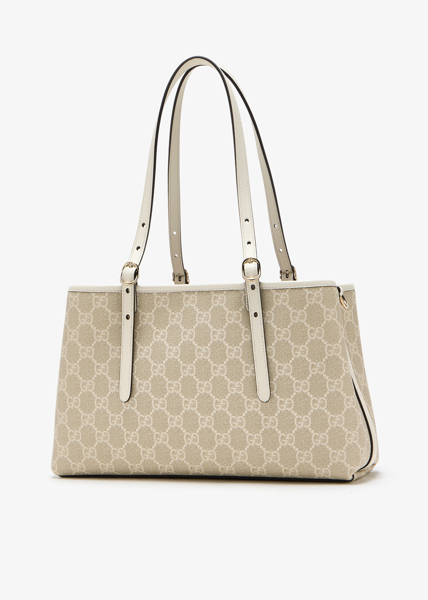 Gucci GG Emblem small tote bag for Women - Beige in UAE