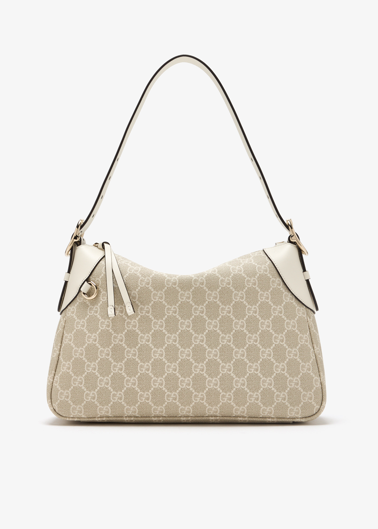 Gucci GG Emblem medium shoulder bag for Women - Beige in KSA