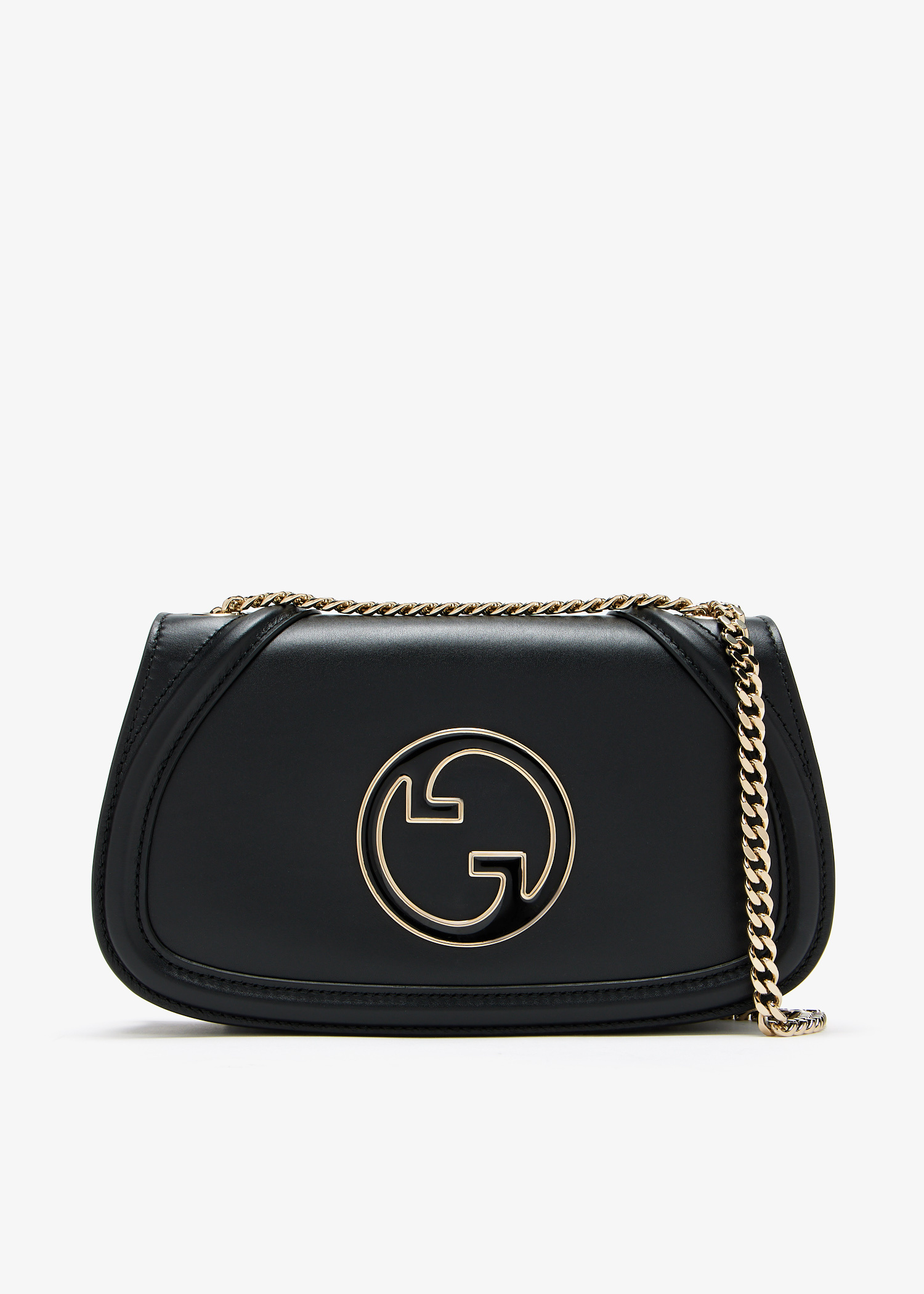 【送料&関税込】Gucci Black Leather Medium Blondie Shopping Gucci Blondie Medium leather tote bag in black - Gucci