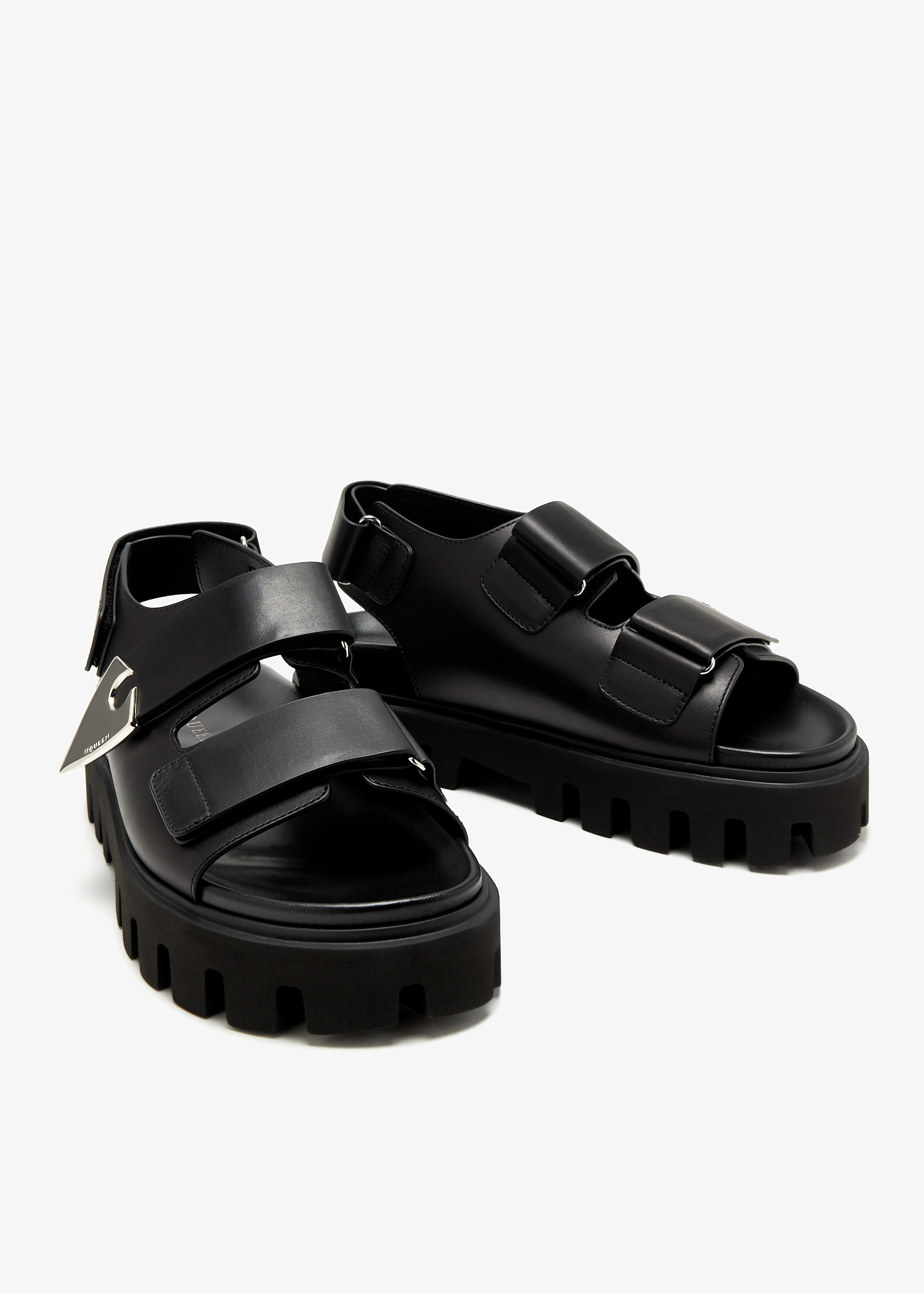 サンダル・ミュール Mcqueen 'Parachute' Sandals Men's Parachute Sandal in Black | McQueen NL