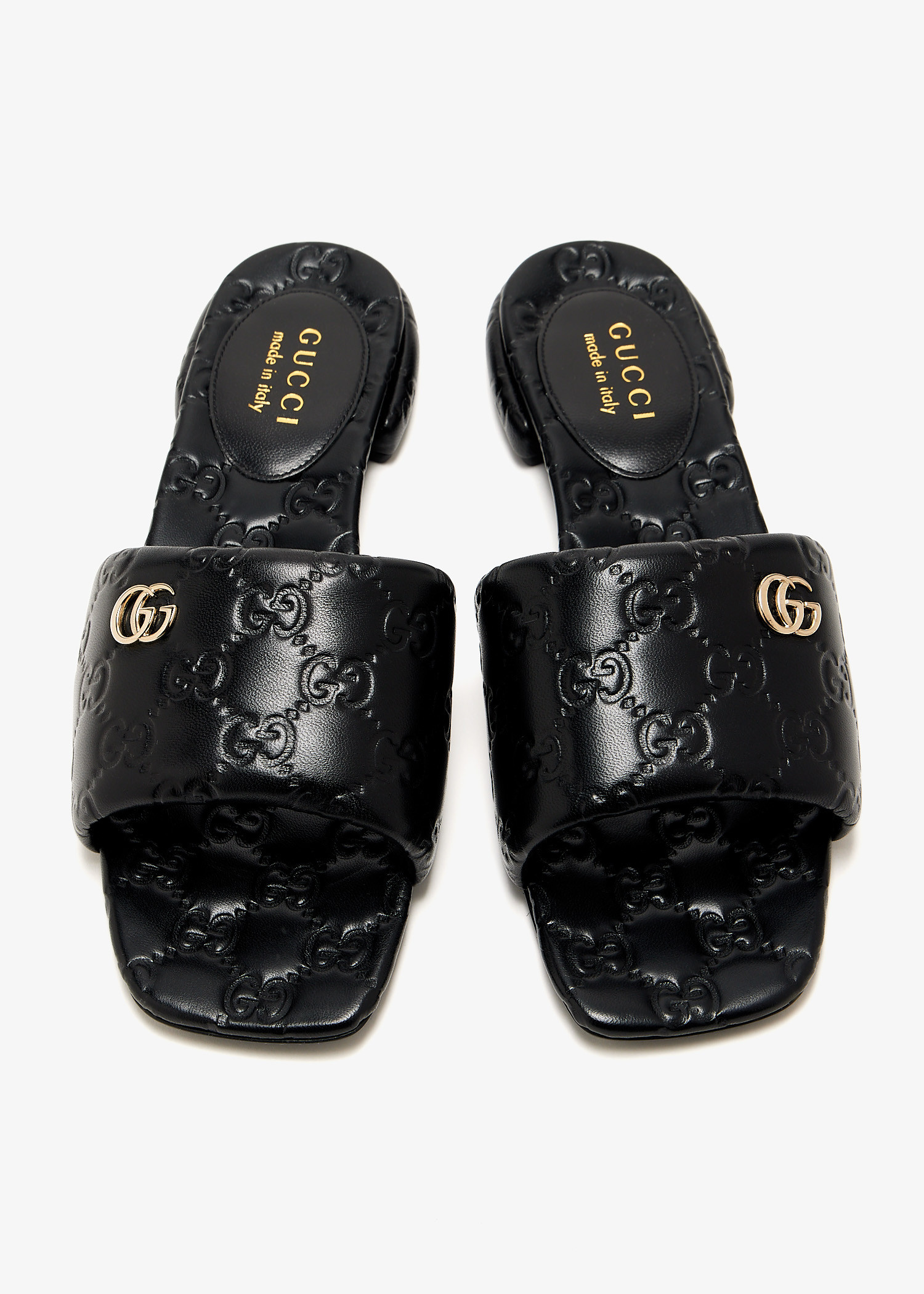 Gucci Double G slide sandals for Women - Black in UAE | Level Shoes