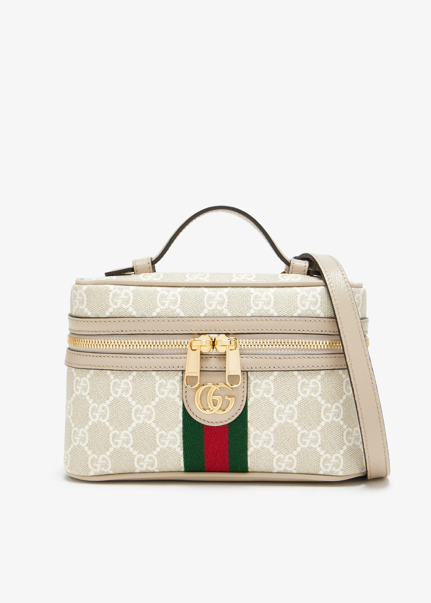 【関税&送料込】Gucci Ophidia Small Vanity Bag Ophidia small vanity bag in beige and dark brown Supreme