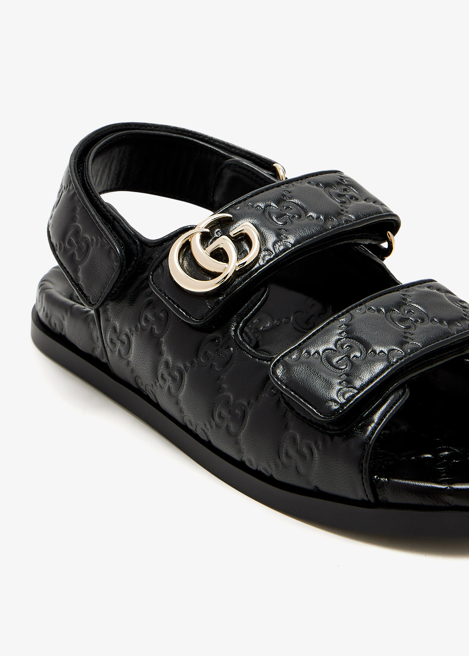Gucci Marmont Double G sandals for Women - Black in KSA | Level Shoes