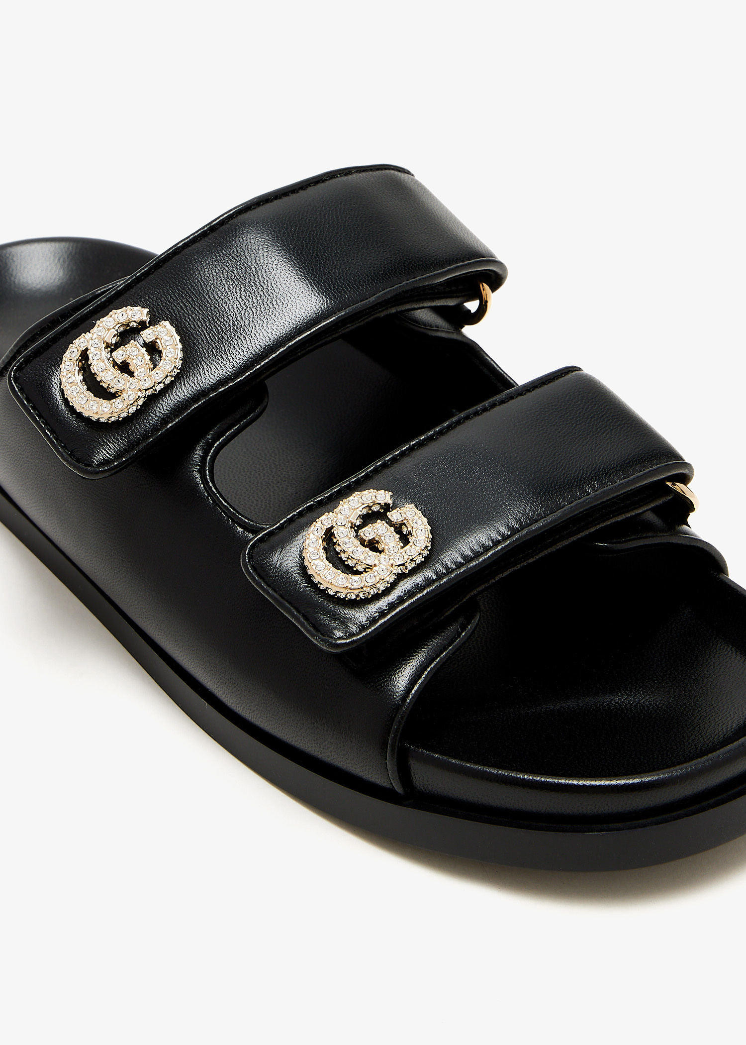 【関税＆送料込み】Gucci Sandals Gucci 659229 Shepron Gg Mark Rubber Sandals E3z39 for sale