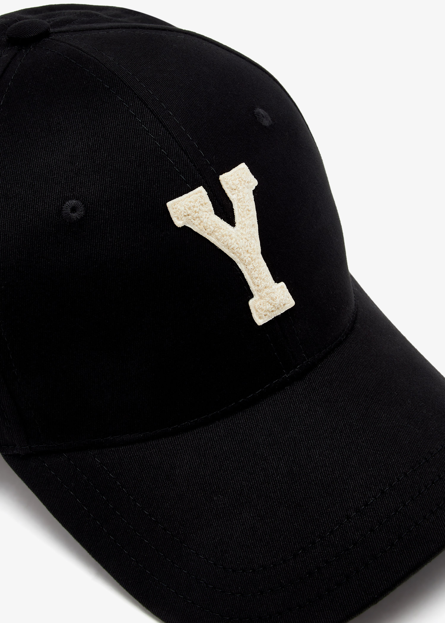 【SAINT LAURENT】Y Varsity Ball Cap/追跡+関税+全国送料込み Saint Laurent logo-embroidered Cap | Black | FARFETCH JO