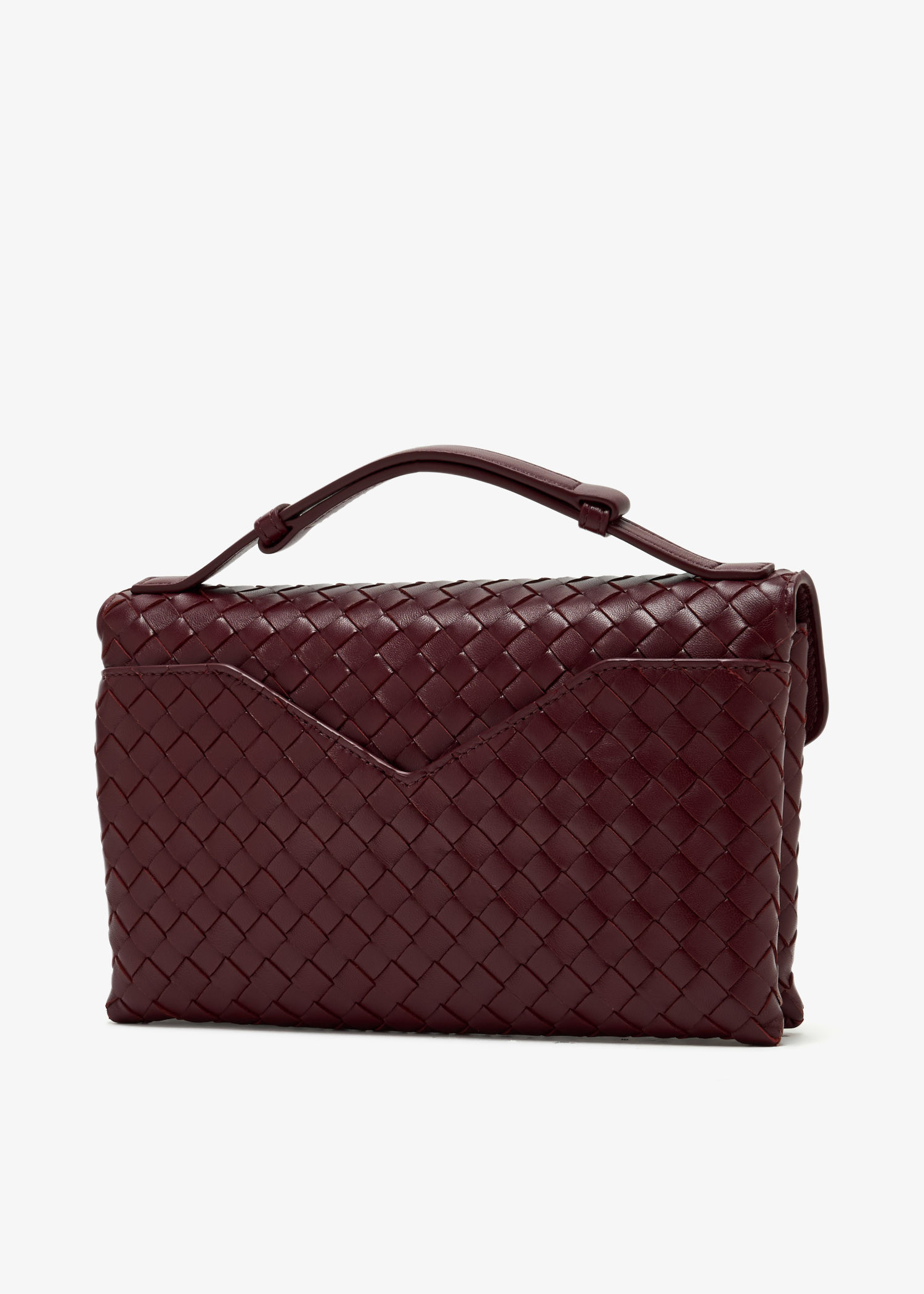 Bottega Veneta Knot Lock crossbody bag for Women - Burgundy