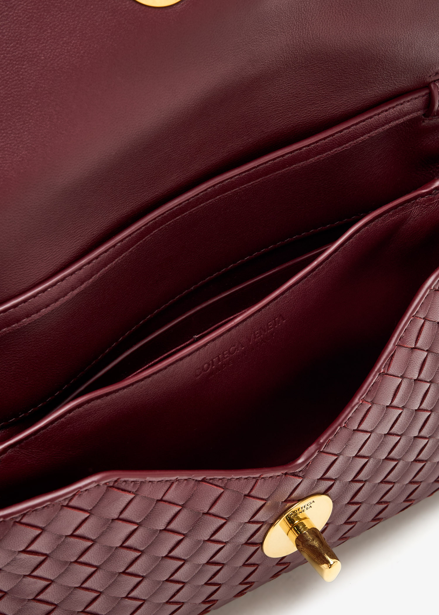 ◆BOTTEGA VENETA 最新作◆Intrecciato ダストバッグ/Burgundy◆ Bottega Veneta Burgundy Intrecciato Woven Nappa Leather