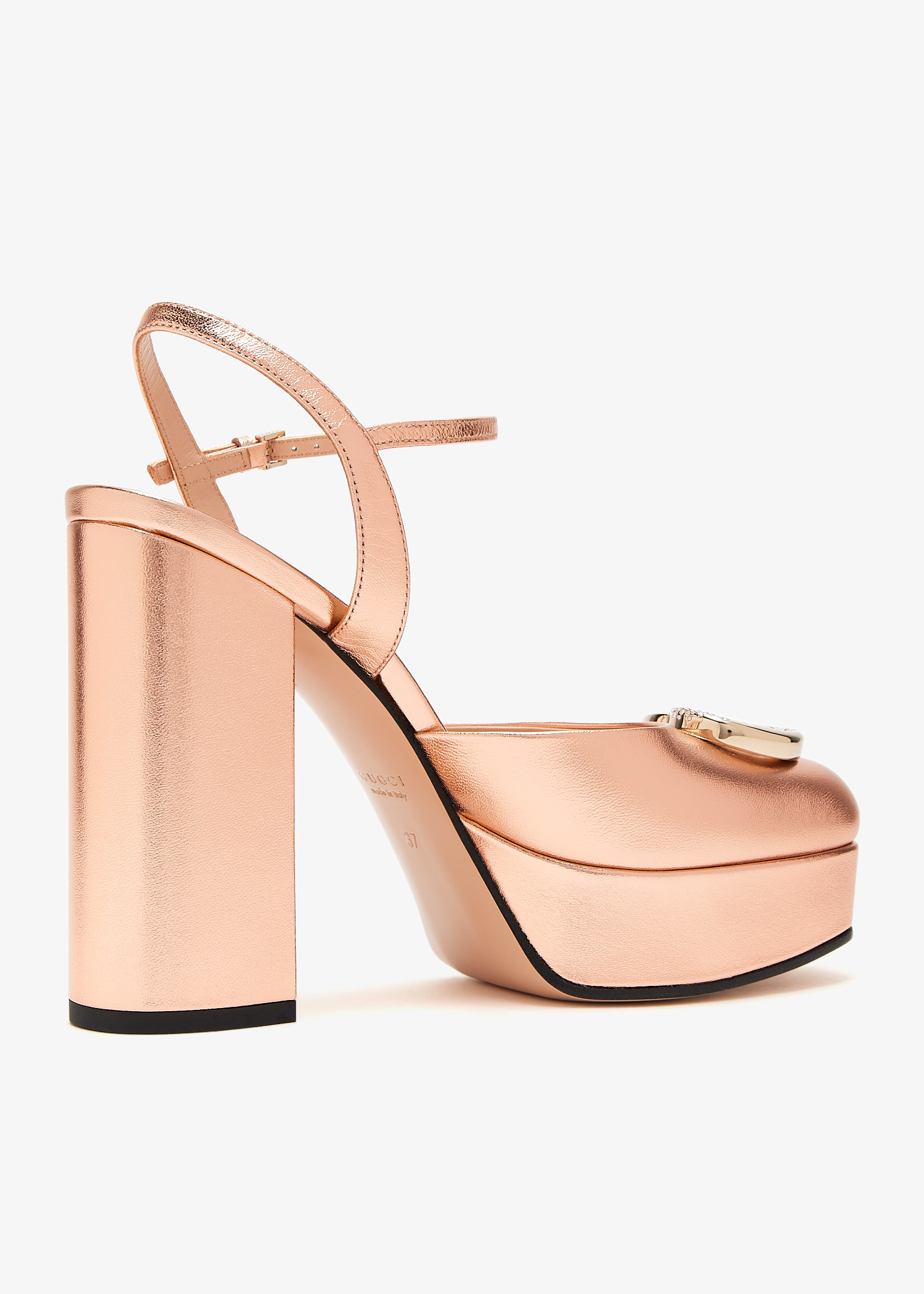 GUCCI3500Ｌレディース Gucci GG crystal platform pumps for Women - Pink in UAE