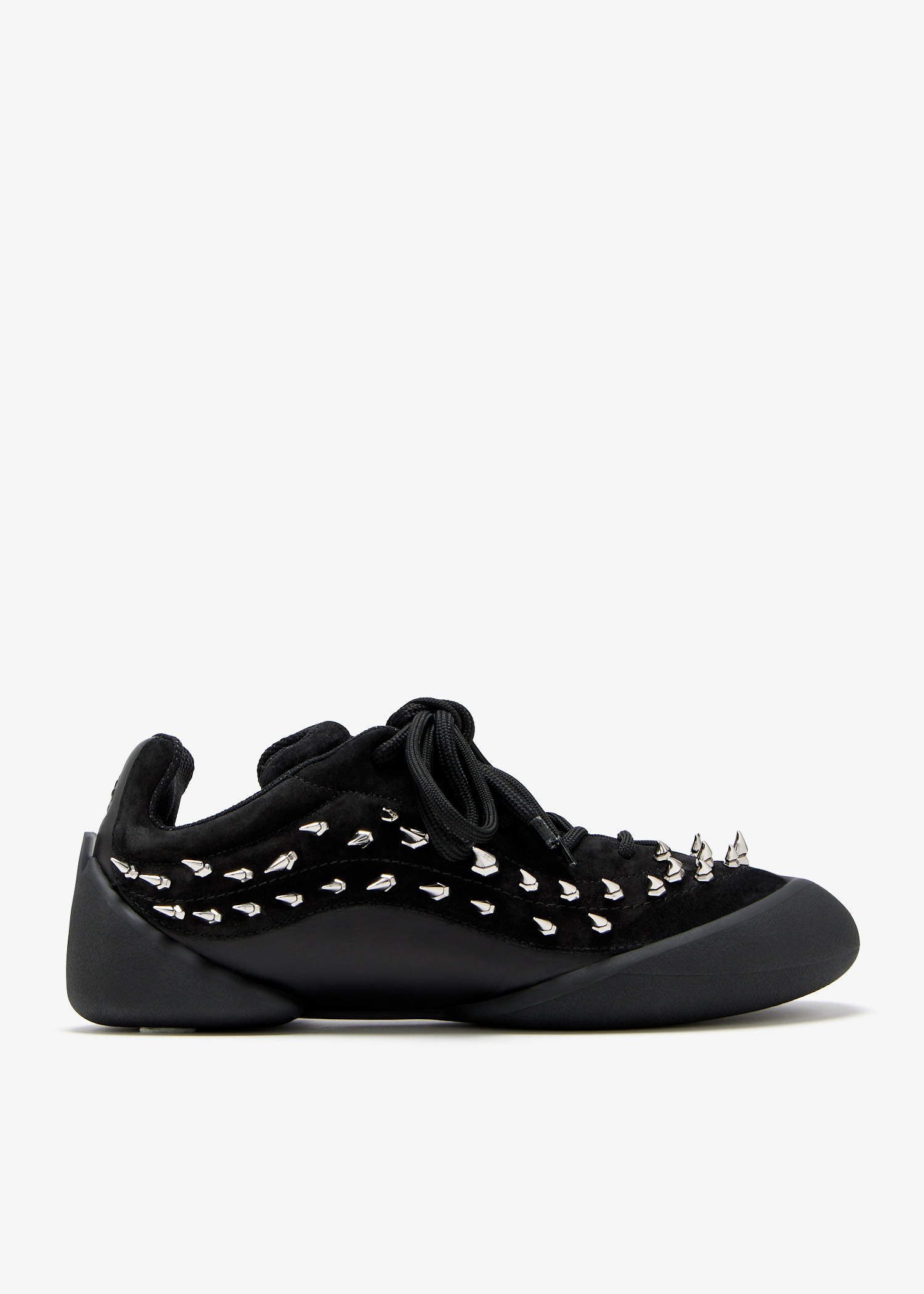 McQueen Flexion studded sneaker for Men - Black in Qatar