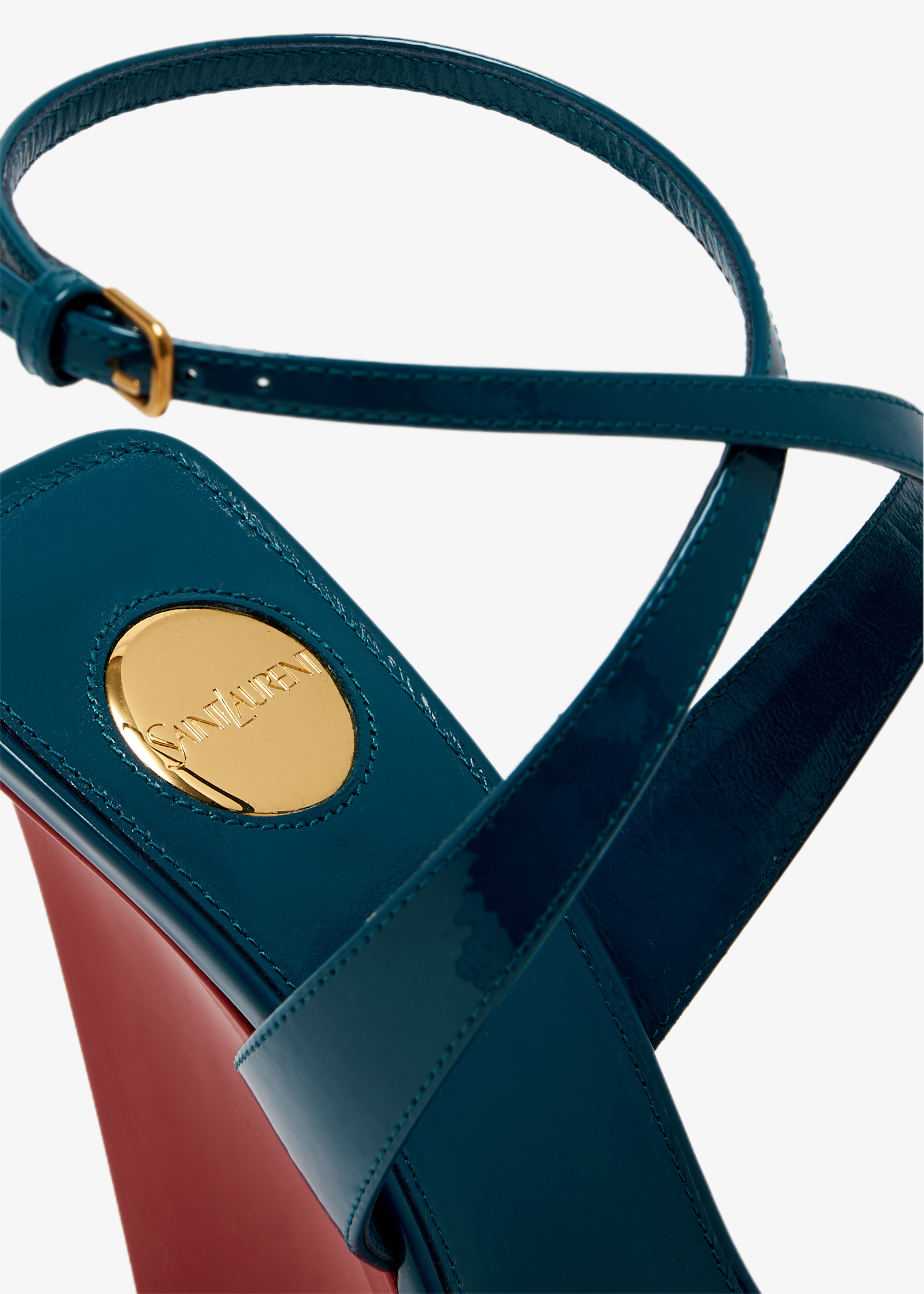 Saint Laurent★Salome wedge sandals SAINT LAURENT Salome satin wedge sandals | NET-A-PORTER