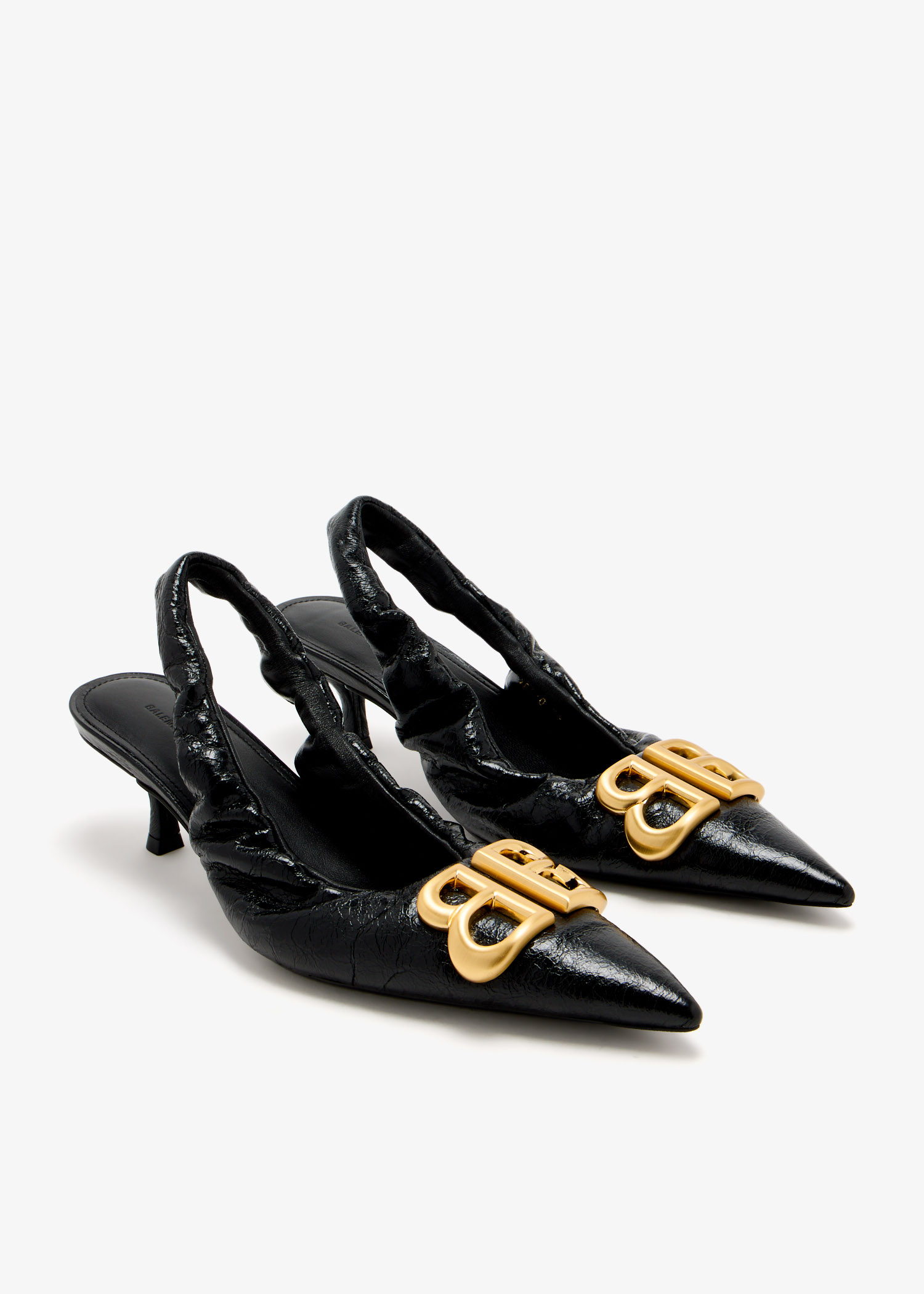 Balenciaga Monaco BB slingback pumps for Women - Black in