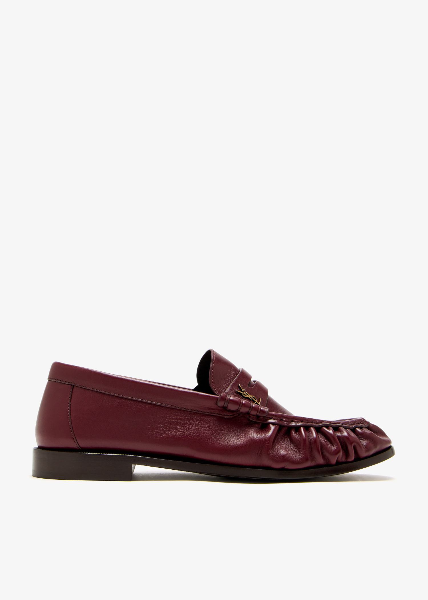 Saint Laurent Le Loafer penny loafers for Women - Burgundy