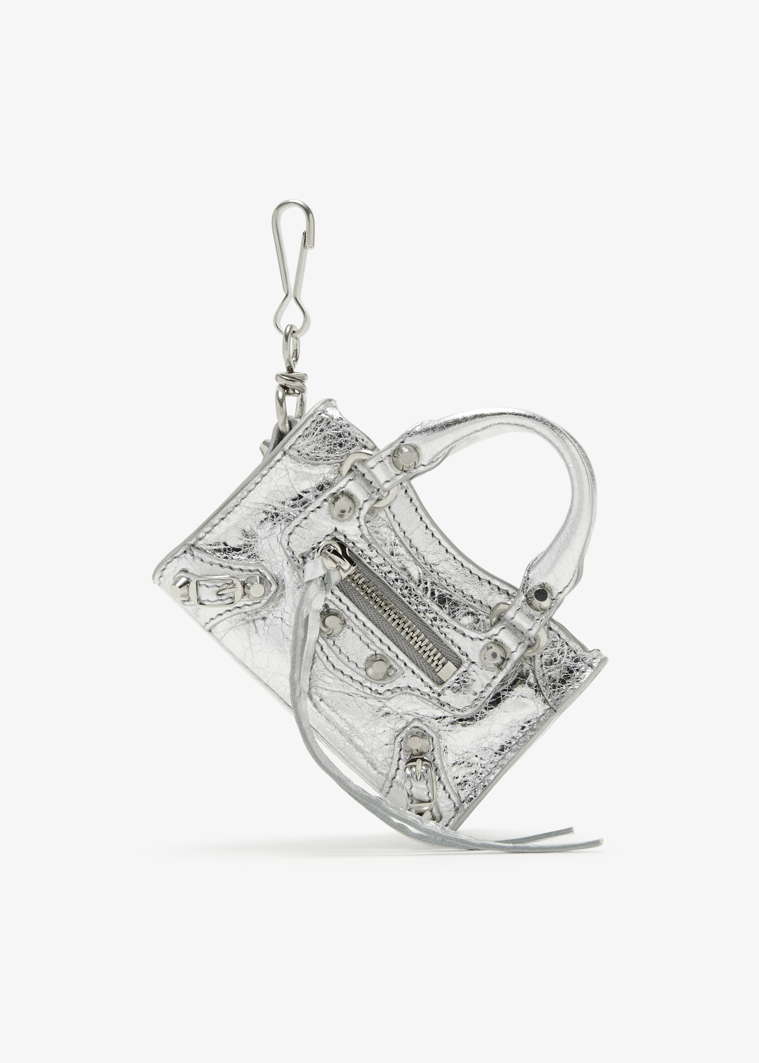 Balenciaga Le City micro bag charm for Women - Silver in UAE