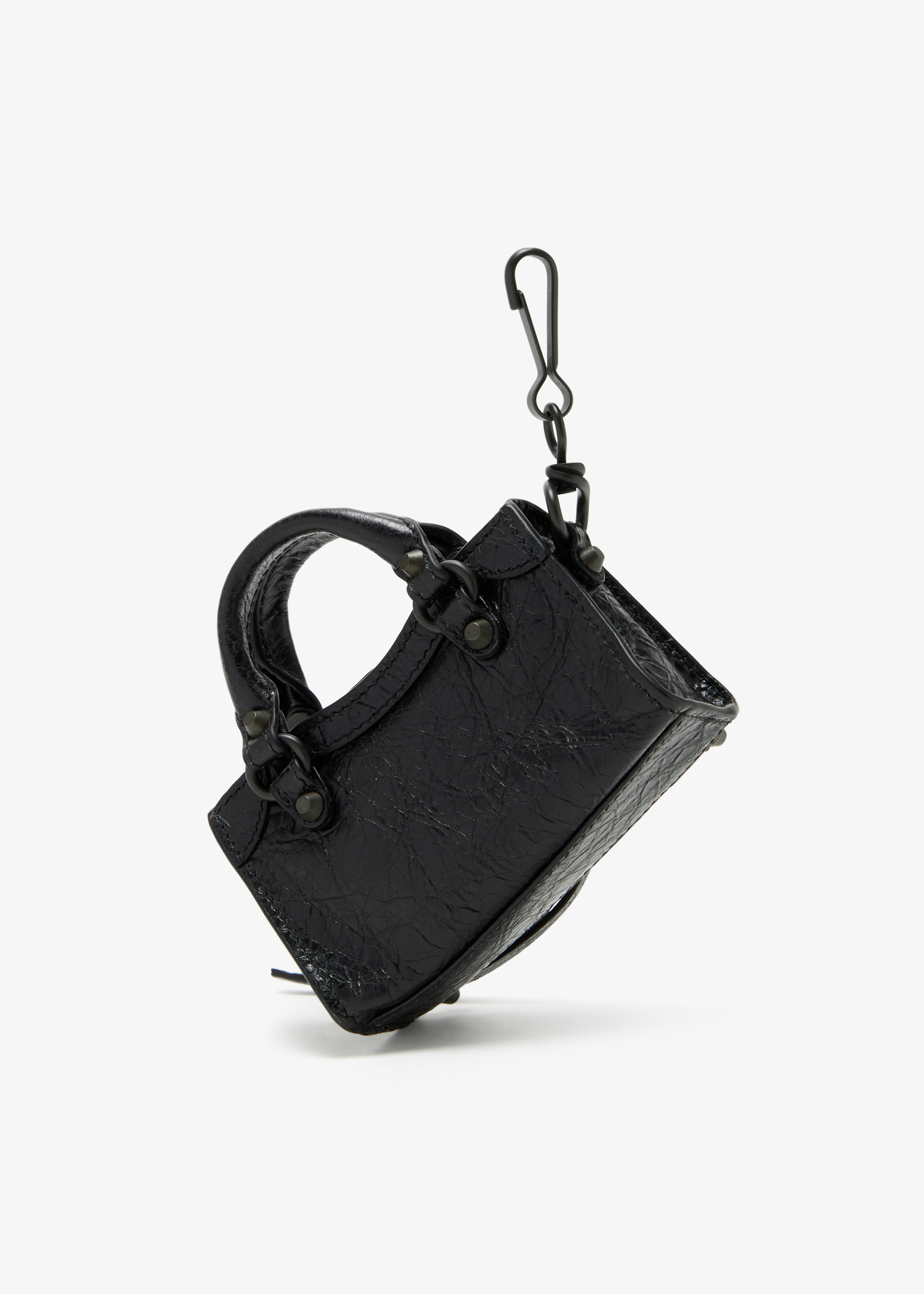 【BALENCIAGA】ブラック 'Le City' Micro バッグチャーム Balenciaga Le City micro bag charm for Women - Black in UAE