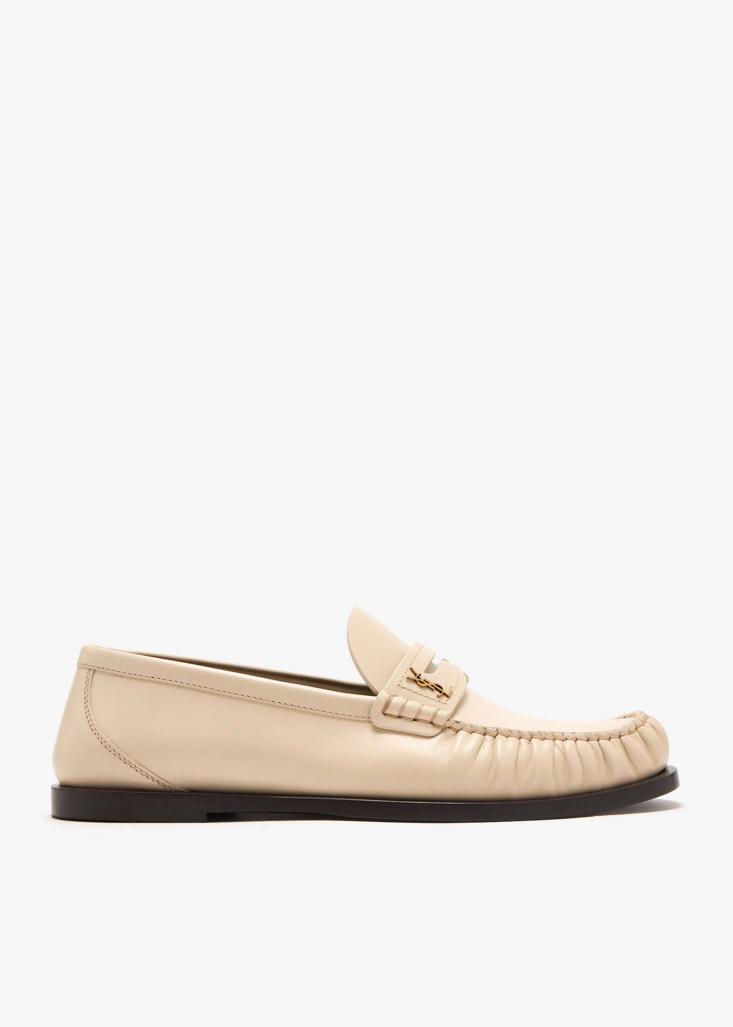 Saint Laurent Le Monogram penny loafers for Women - Cream in UAE
