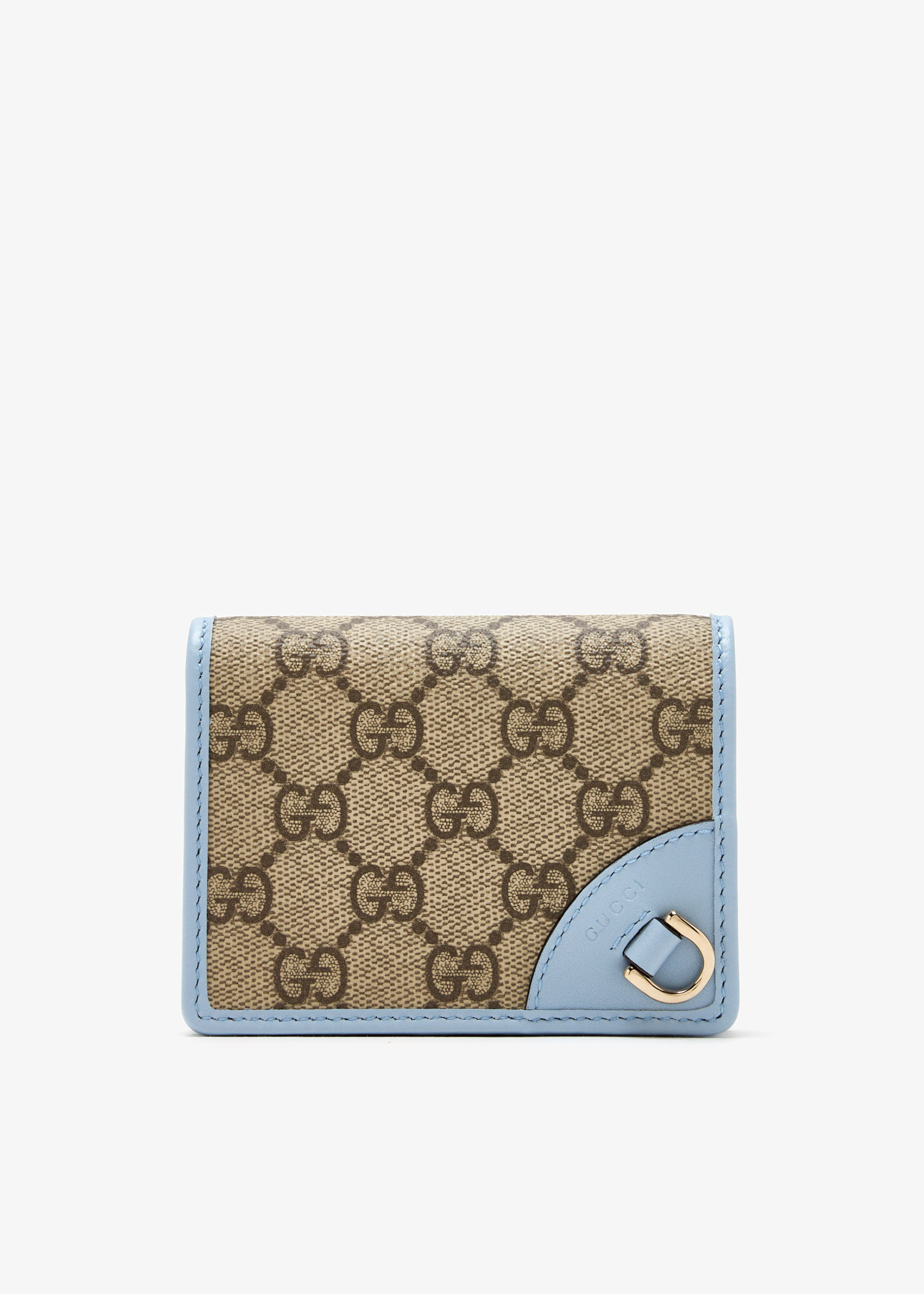 GUCCI(グッチ)正規品/関税送料込み G emblem mini wallet GUCCI GG Emblem Mini printed coated-canvas and leather