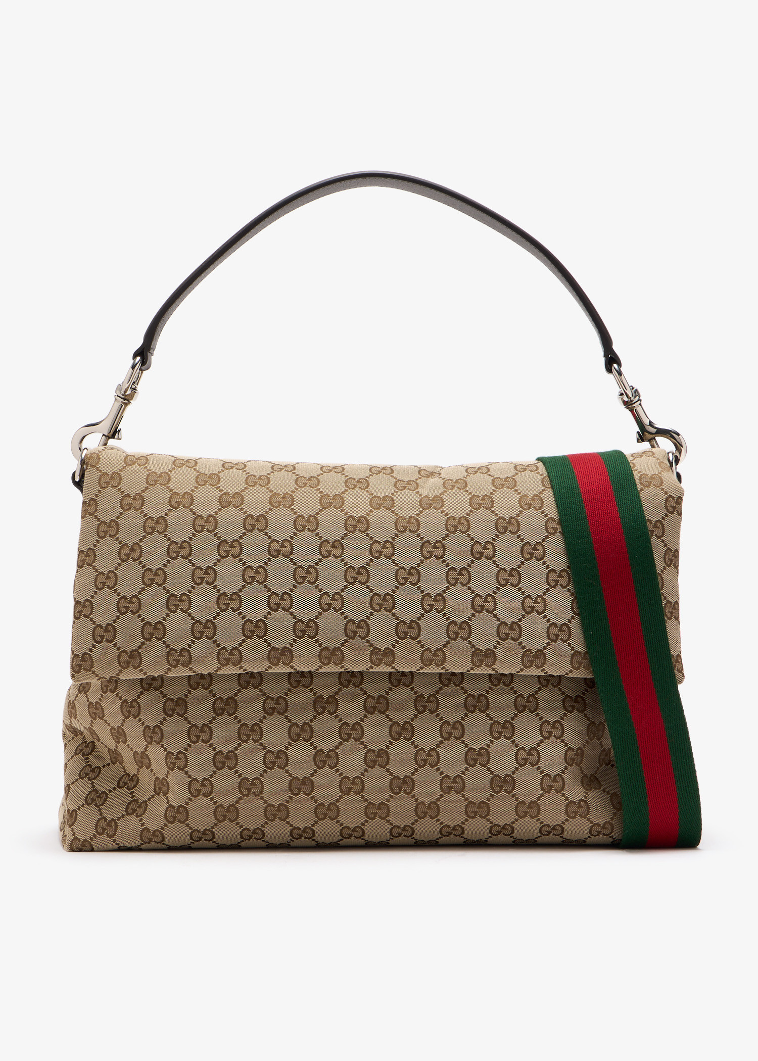 ショルダーバッグ Gucci Gg Canvas Medium Crossbody Bag Medium crossbody bag with print in beige and dark brown GG