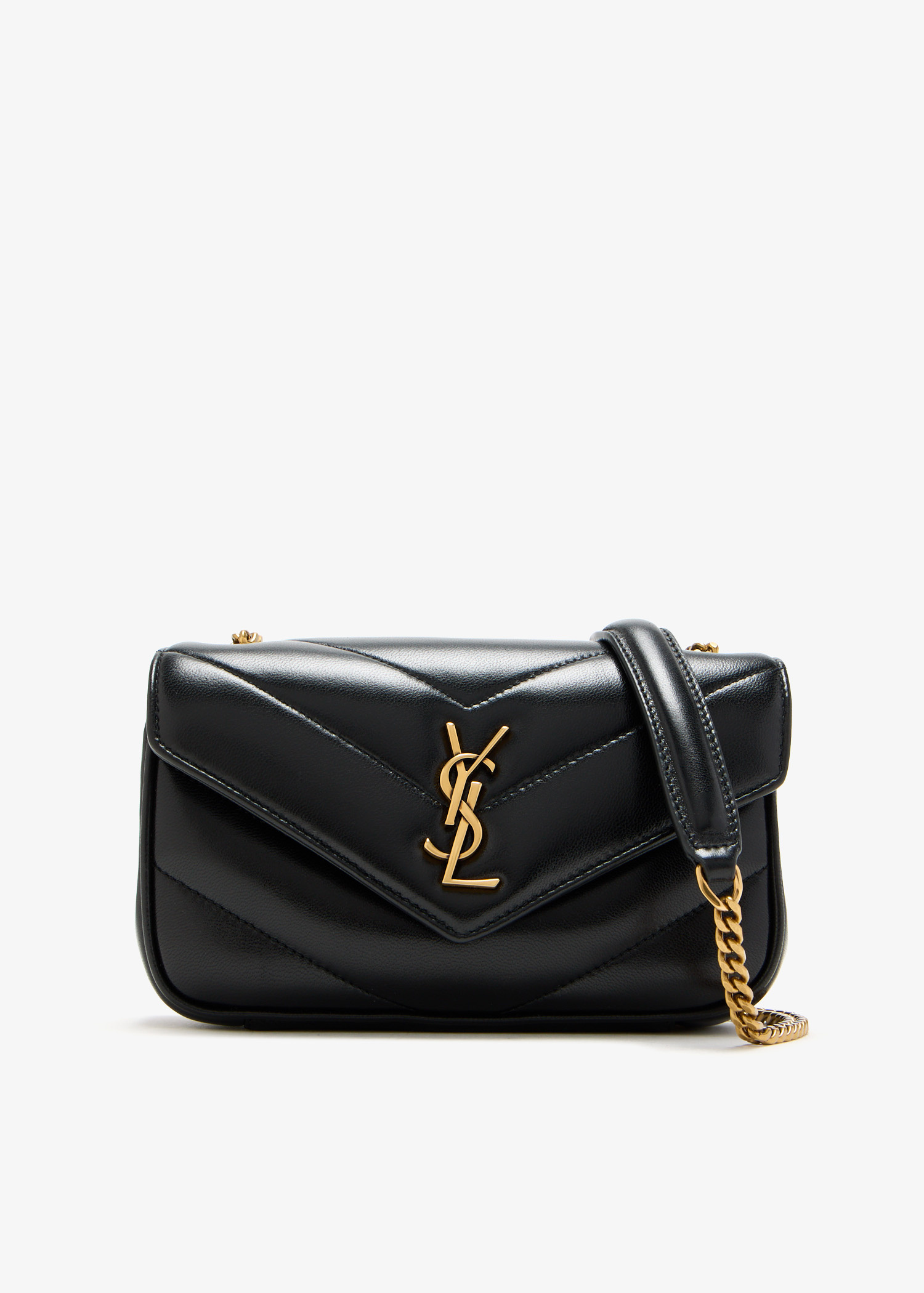 Saint Laurent Loulou mini chain bag for Women - Black in UAE