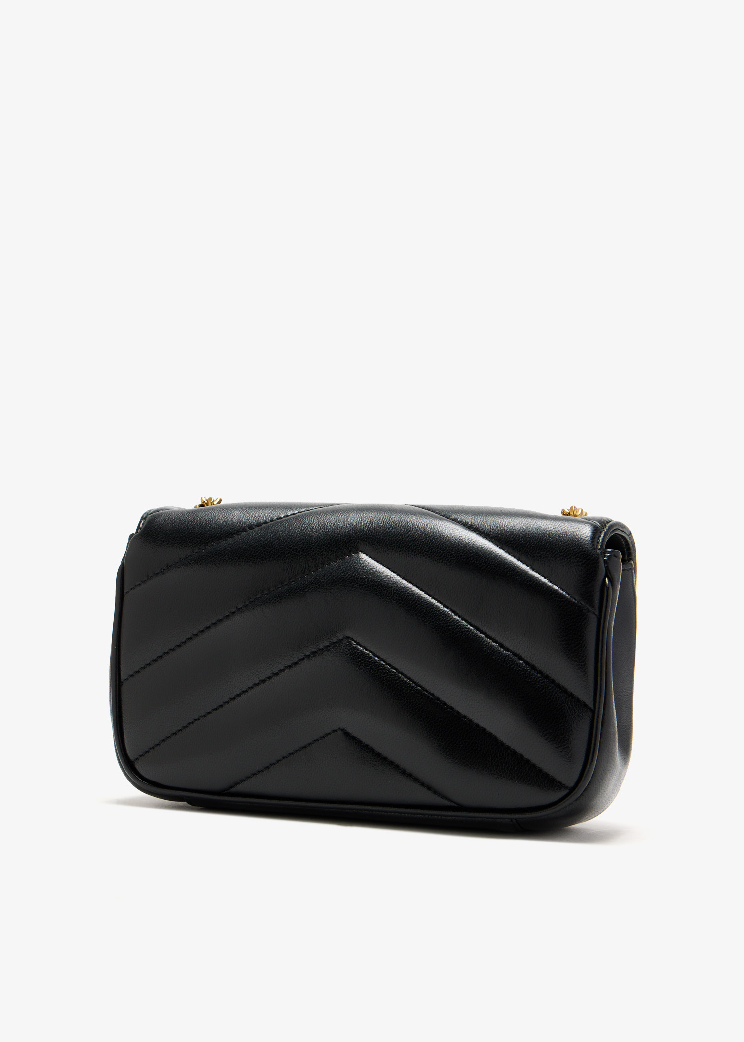 【関税・送料込】Saint Laurent LOULOU MINI オルテンシア 新作 Saint Laurent Loulou mini chain bag for Women - Burgundy in