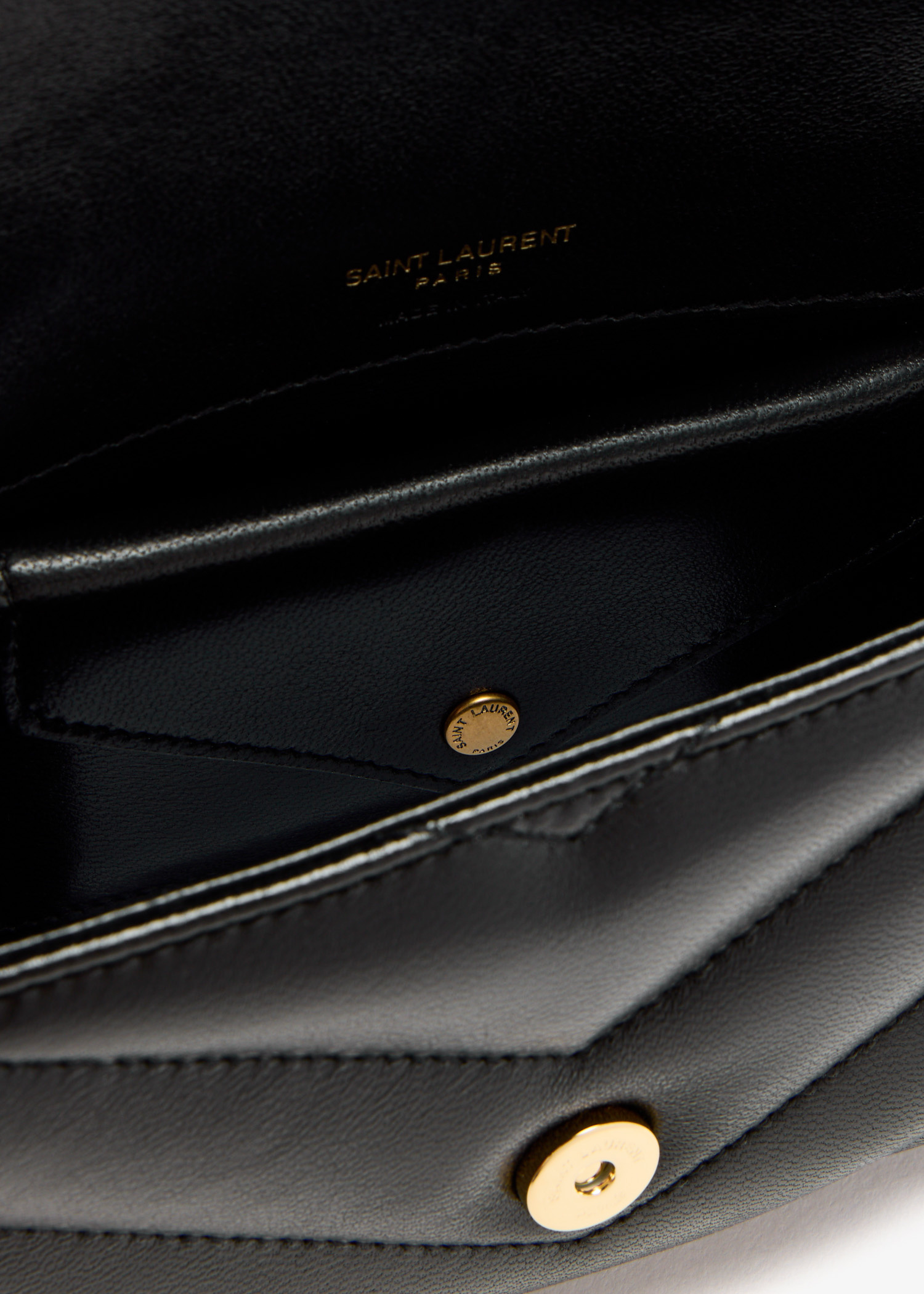 ◆Saint Laurent 最新作◆ミニ チェーン バッグ/Black◆ Saint Laurent Mini bag lambskin quilted chevron chain | The