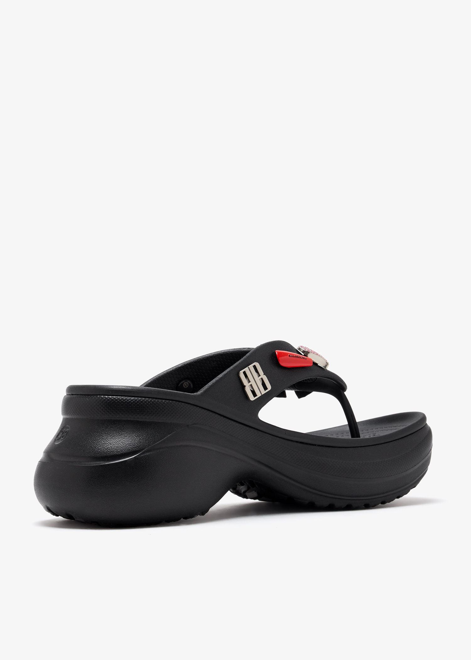 Balenciaga x Crocs Jibbitz thong slippers for Women - Black