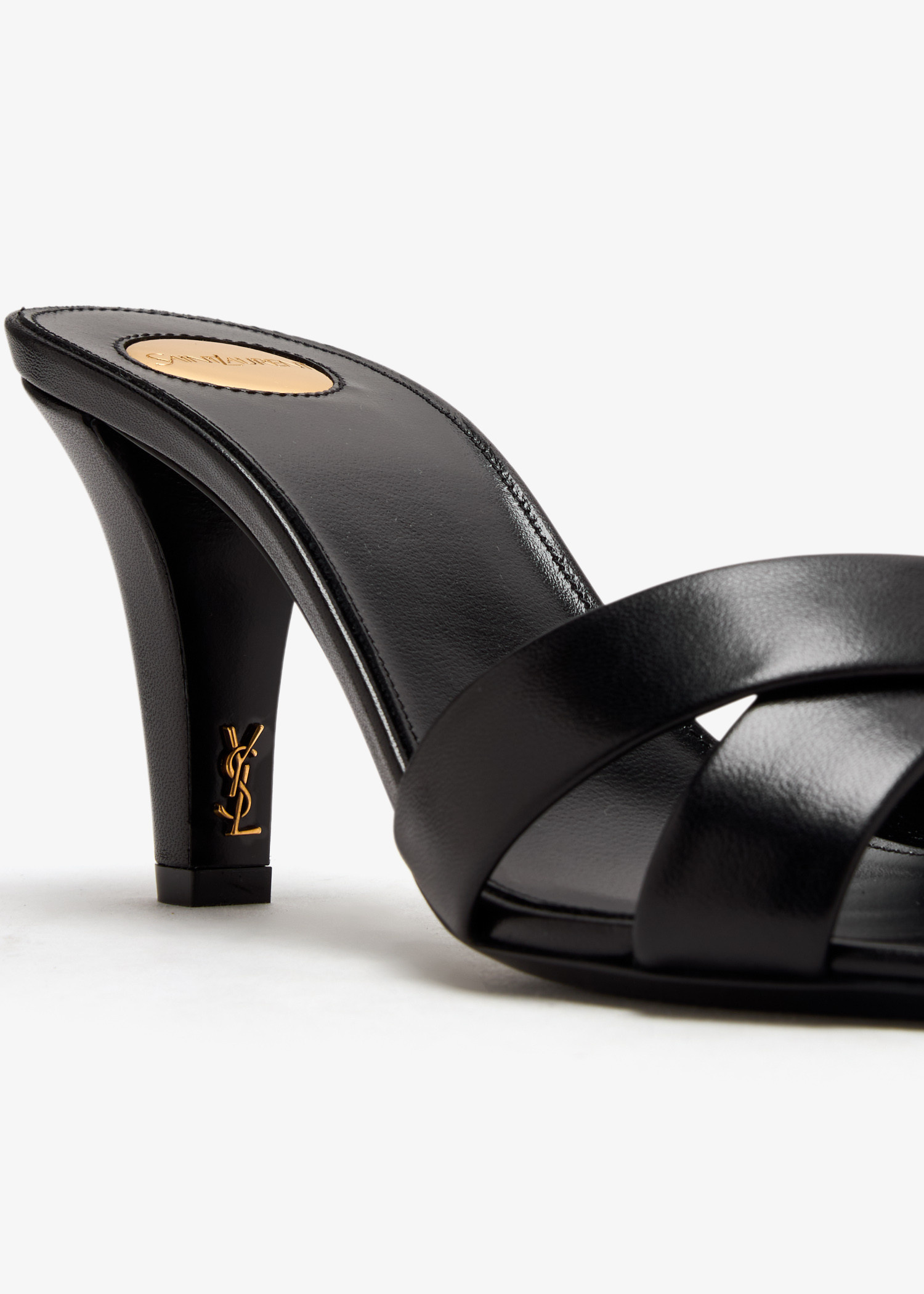 Saint Laurent Jill 75 mules for Women - Black in UAE | Level