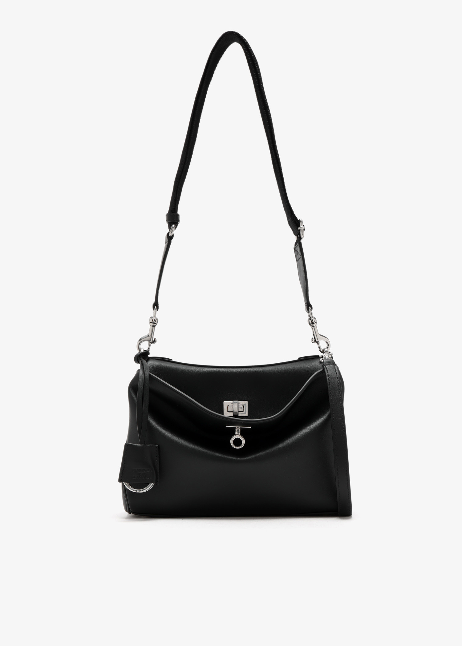 【関税&送料込】Balenciaga Leather Small Rodeo Messenger Cro Rodeo Small leather messenger bag in black - Balenciaga