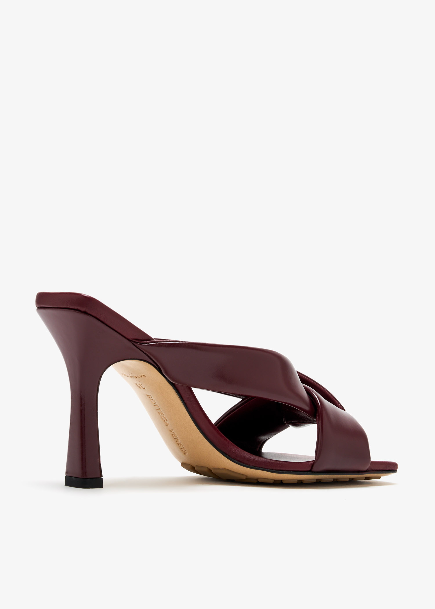 Bottega Veneta Riva mules for Women - Burgundy in UAE