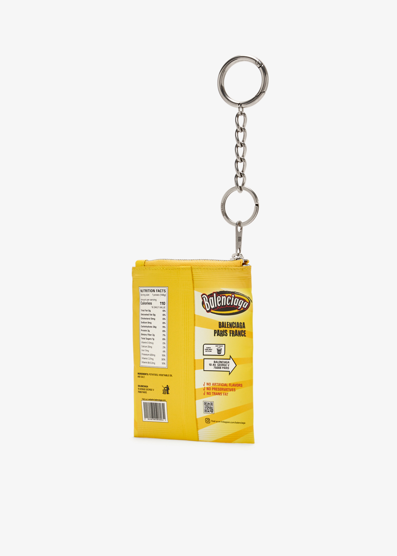 Balenciaga Chips keyring for Men - Yellow in UAE | Level Shoes