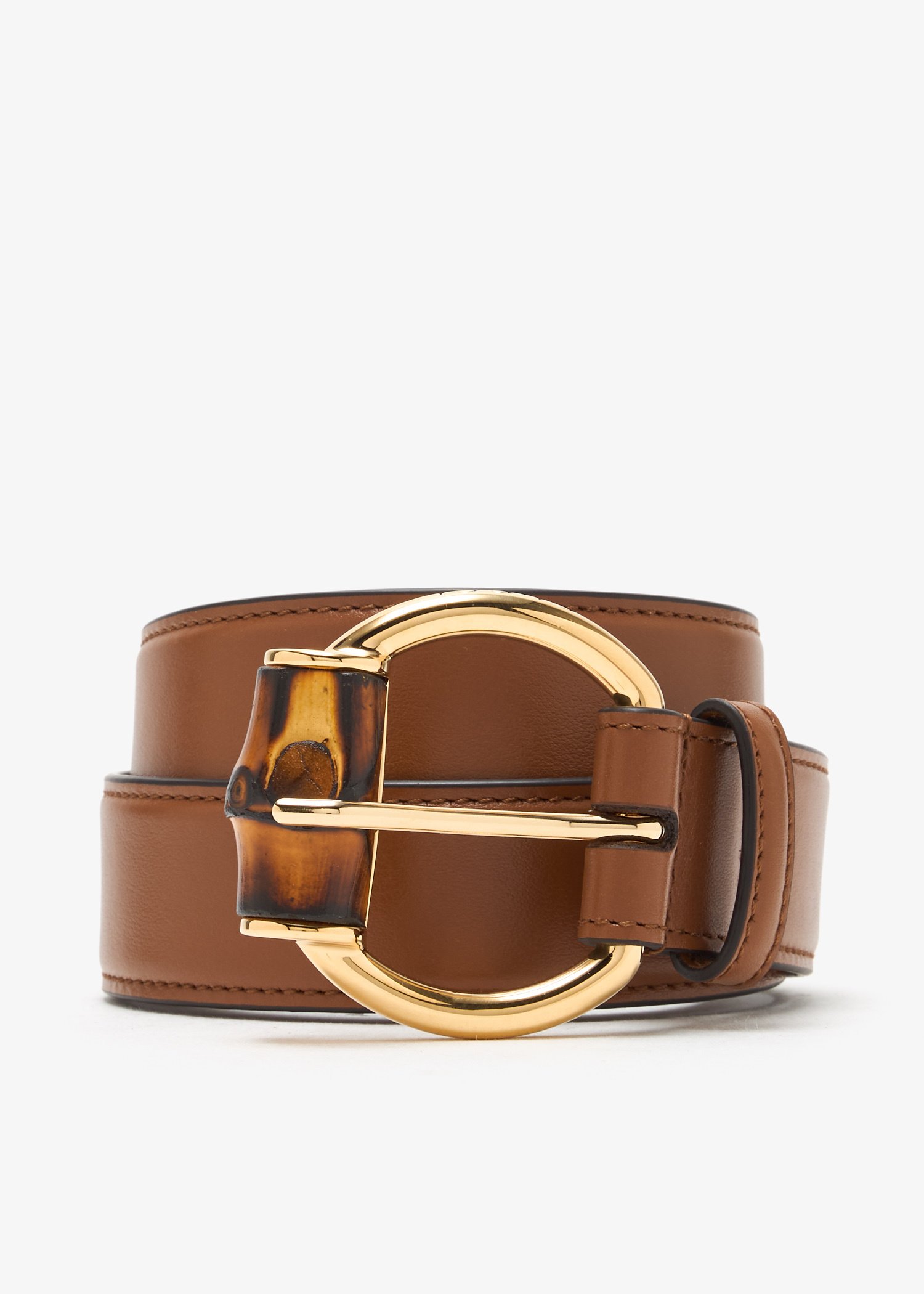 Gucci Bamboo buckle belt for Women - Brown in KSA | Level Shoes